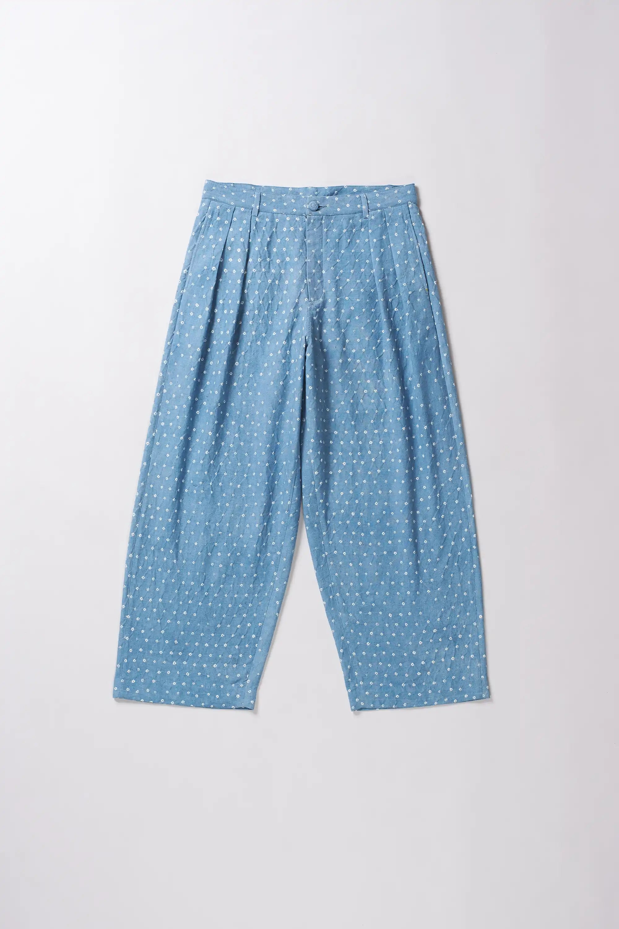 Powder blue bandhani pant