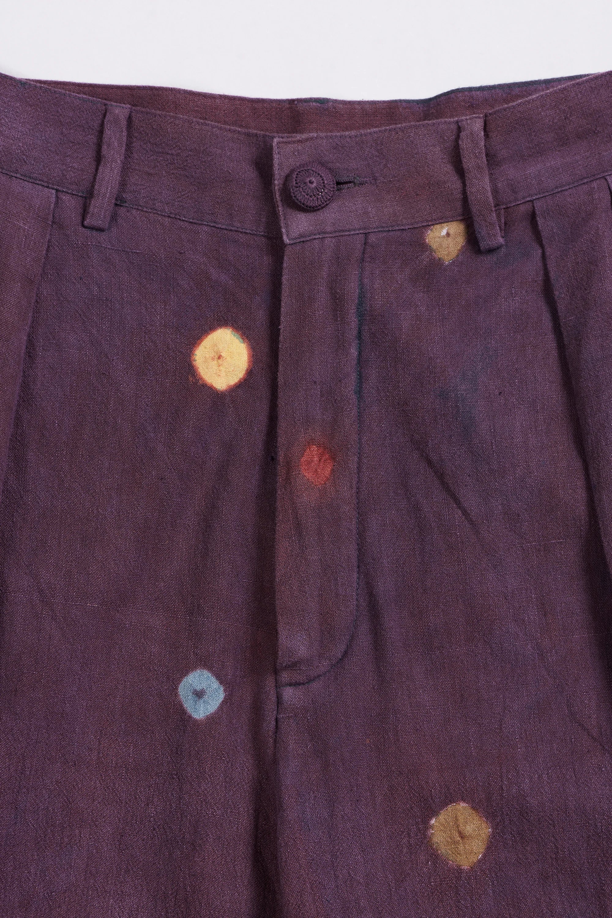 Pleated Shorts in Madder Violet