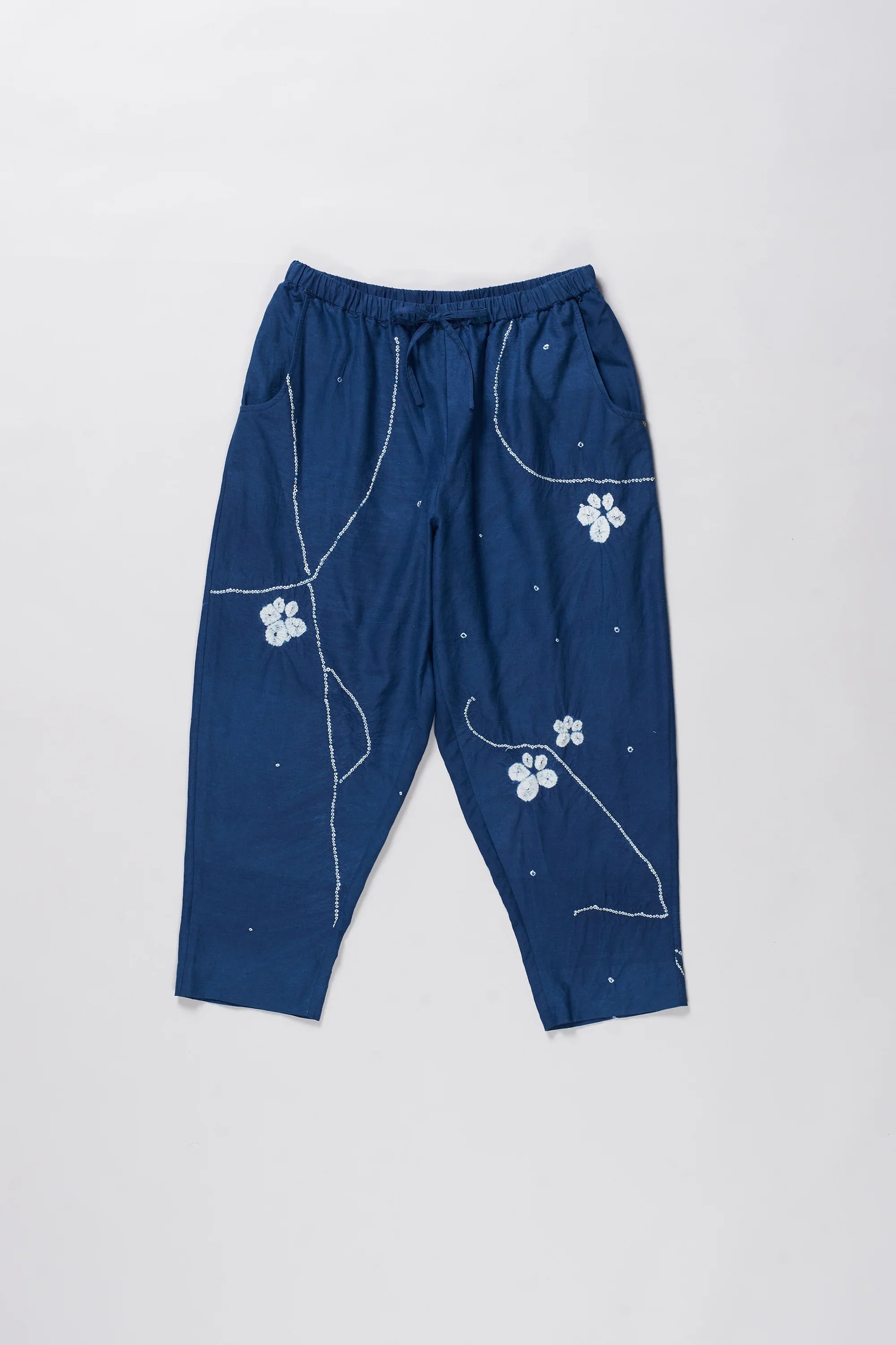 COTTON SILK SARGAM BANDHANI PANT