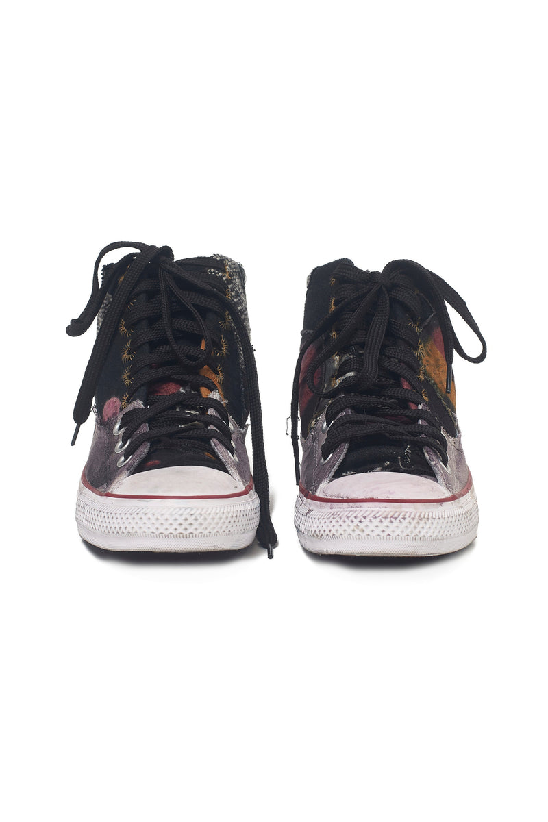 Black One Of A Kind Handmade Converse Shoes