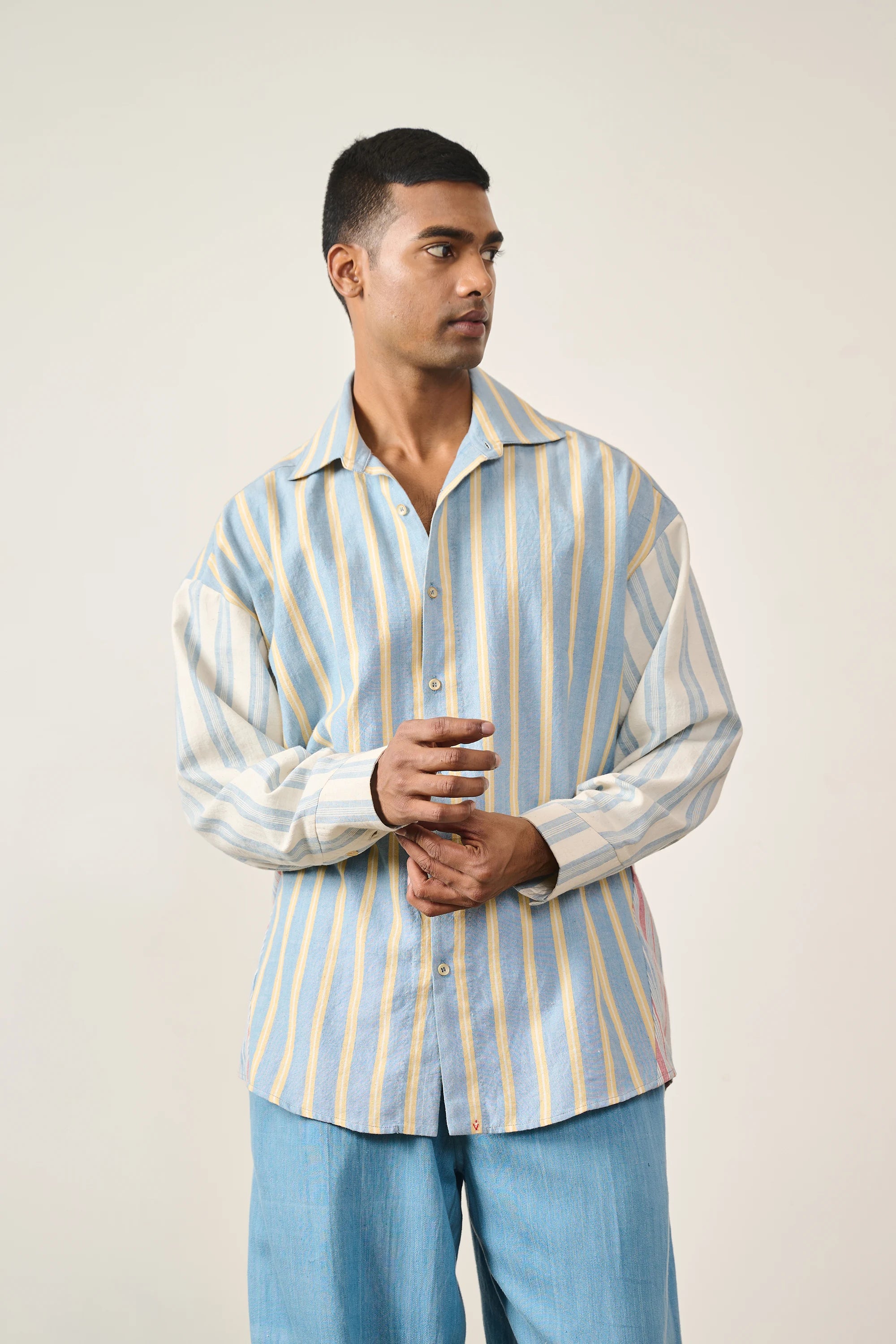 Multi-Colour Yarn Dyed Statement Shirt