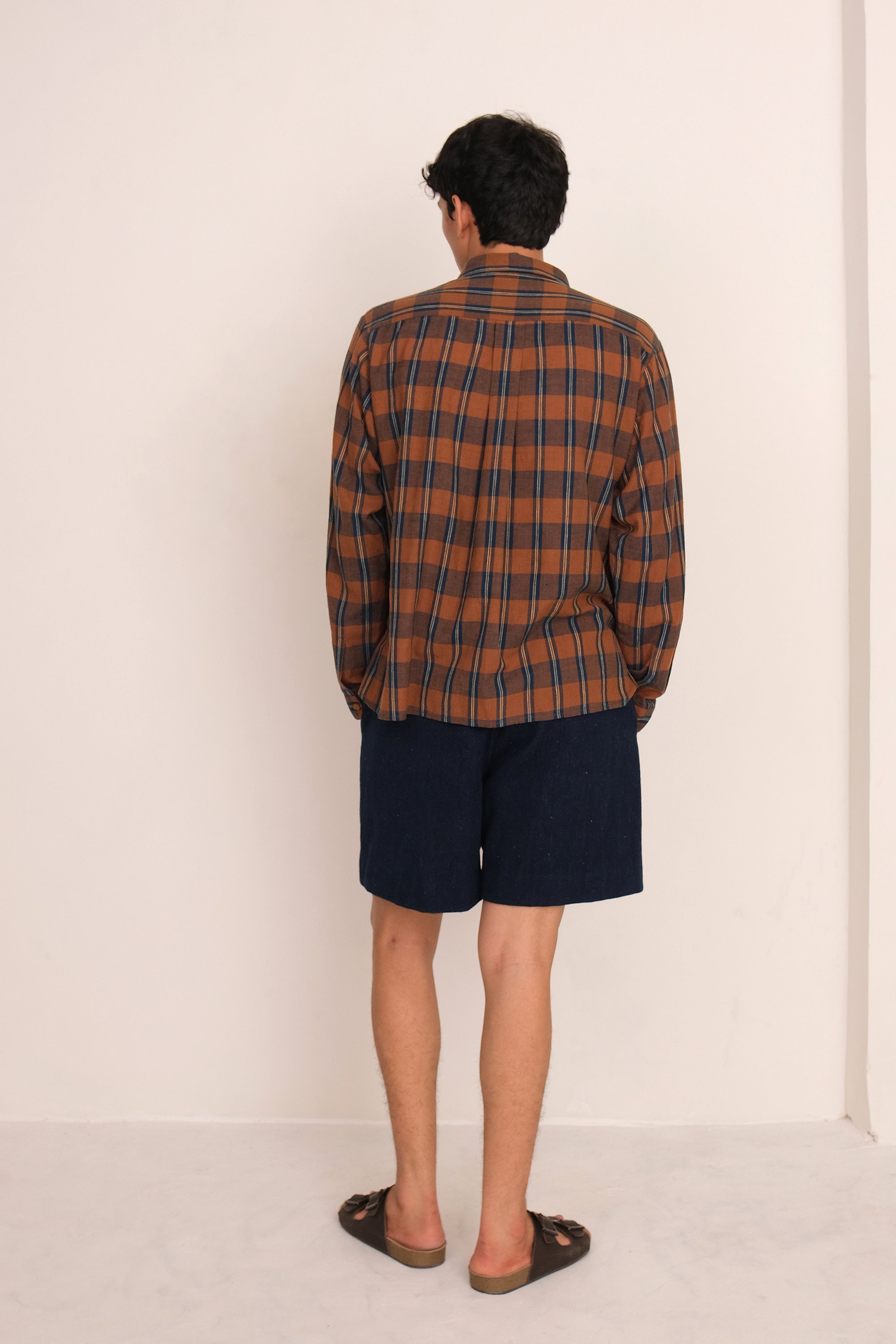 MULTI COLOUR YARN DYED SPREAD COLLAR SHIRT