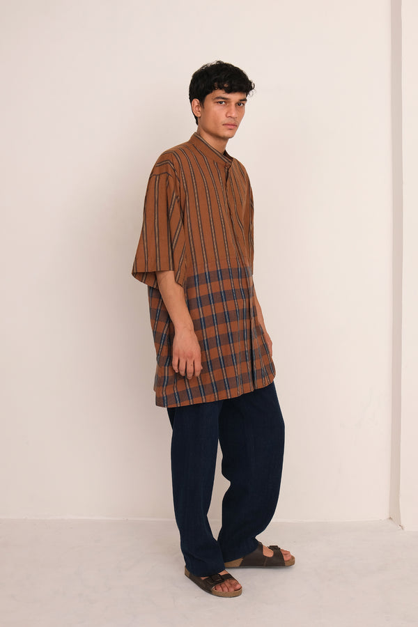 MULTI-COLOUR YARN DYED STATEMENT COTTON SHIRT