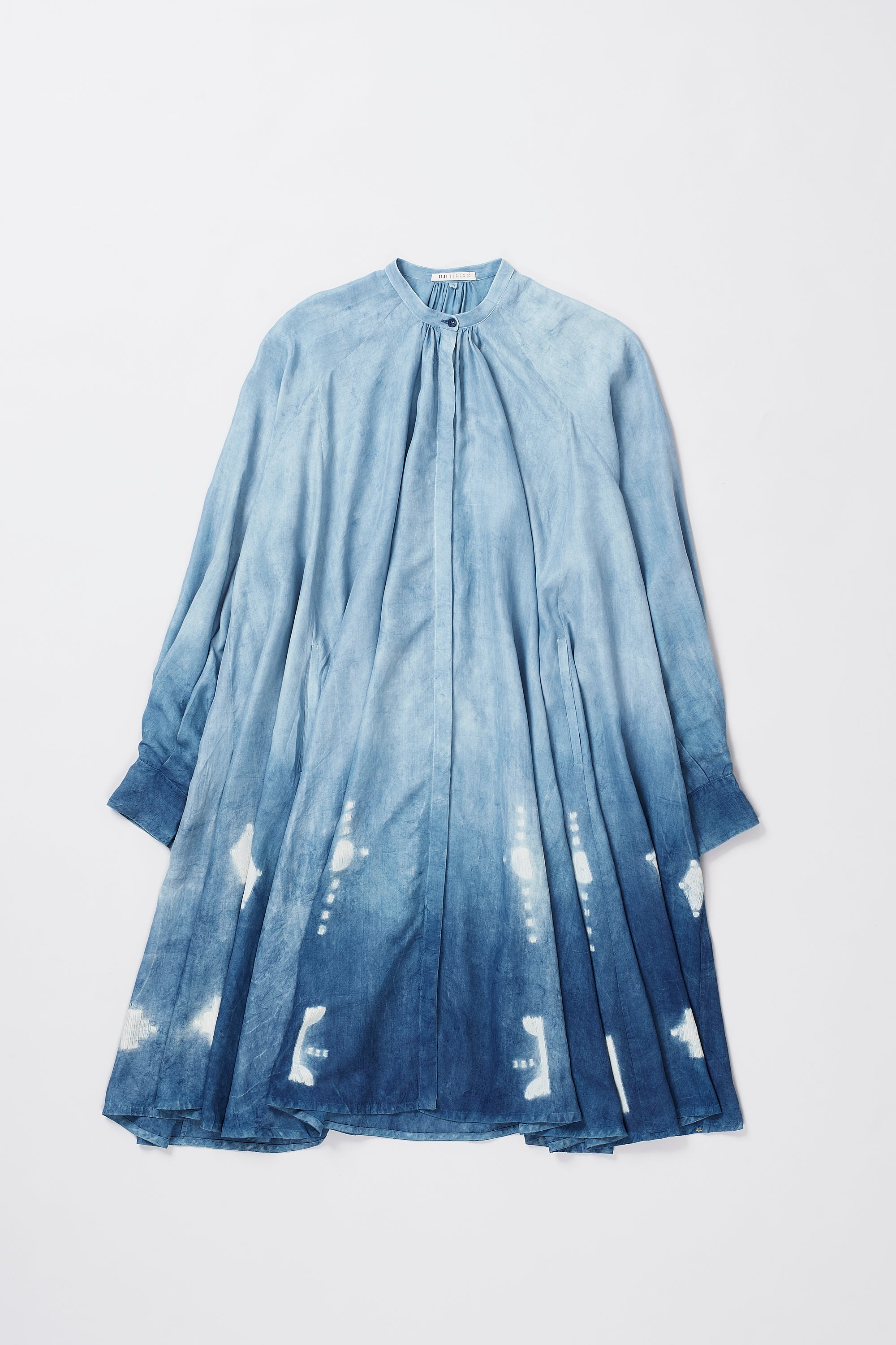 MEDIUM INDIGO SHIBORI SILK DRESS