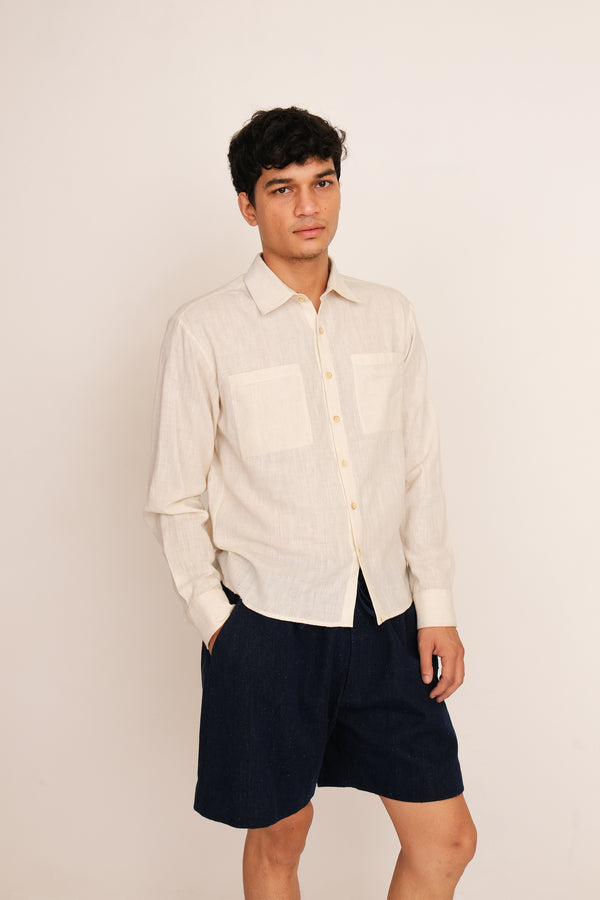 UNDYED ORGANIC COTTON SHIRT