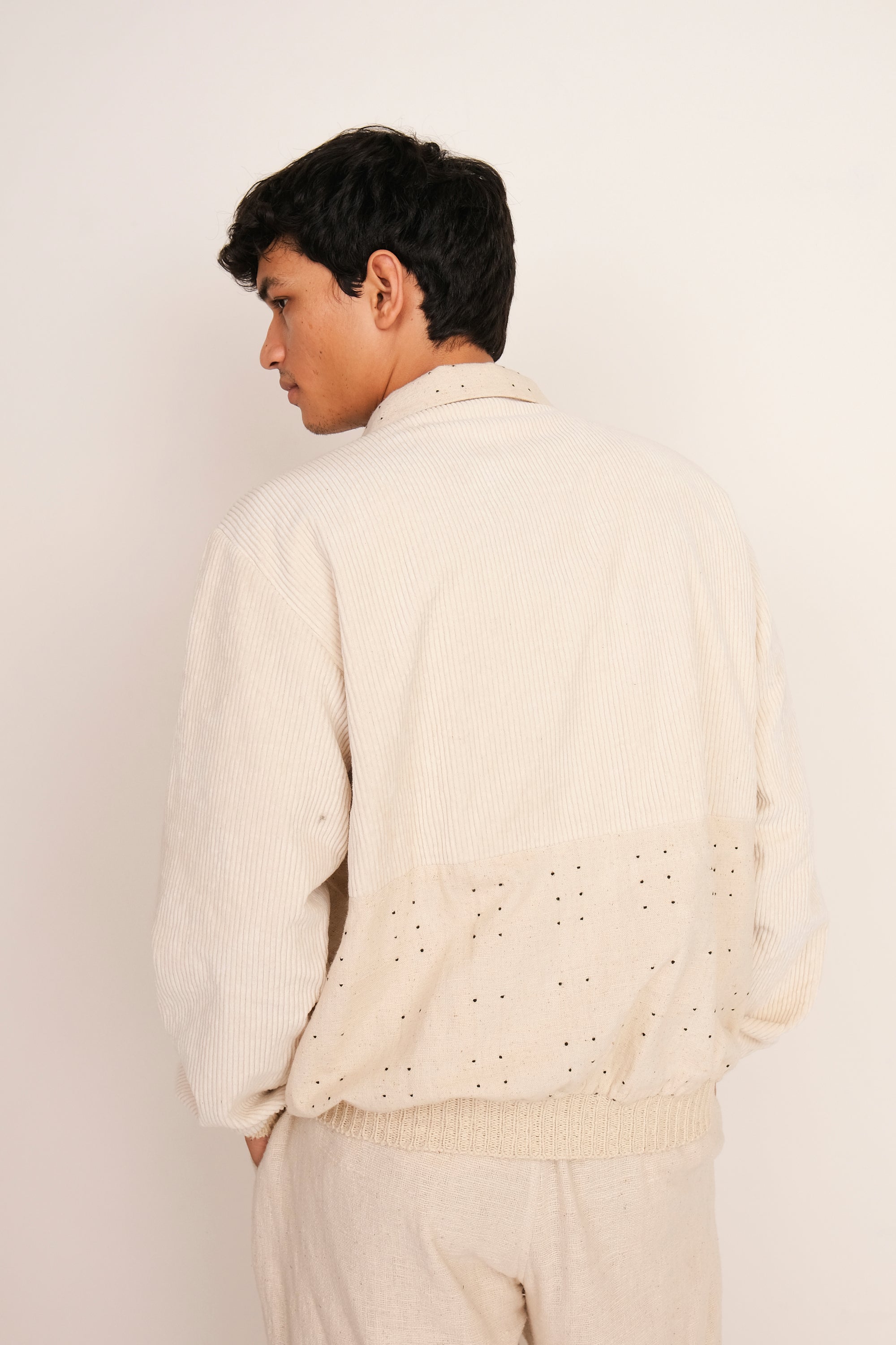 ECRU COTTON TANGALIYA JACKET