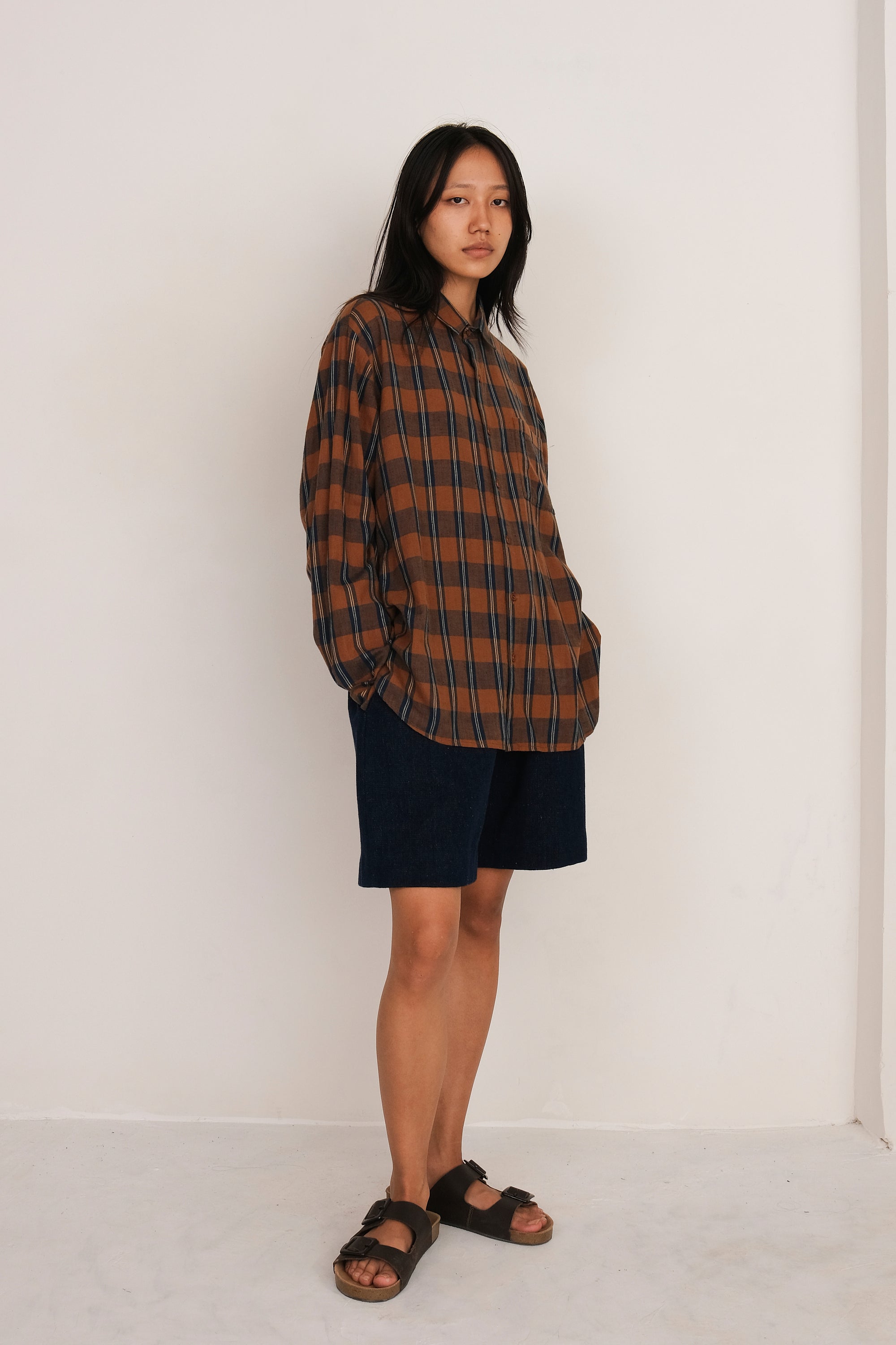 MULTI COLOUR YARN DYED SPREAD COLLAR SHIRT