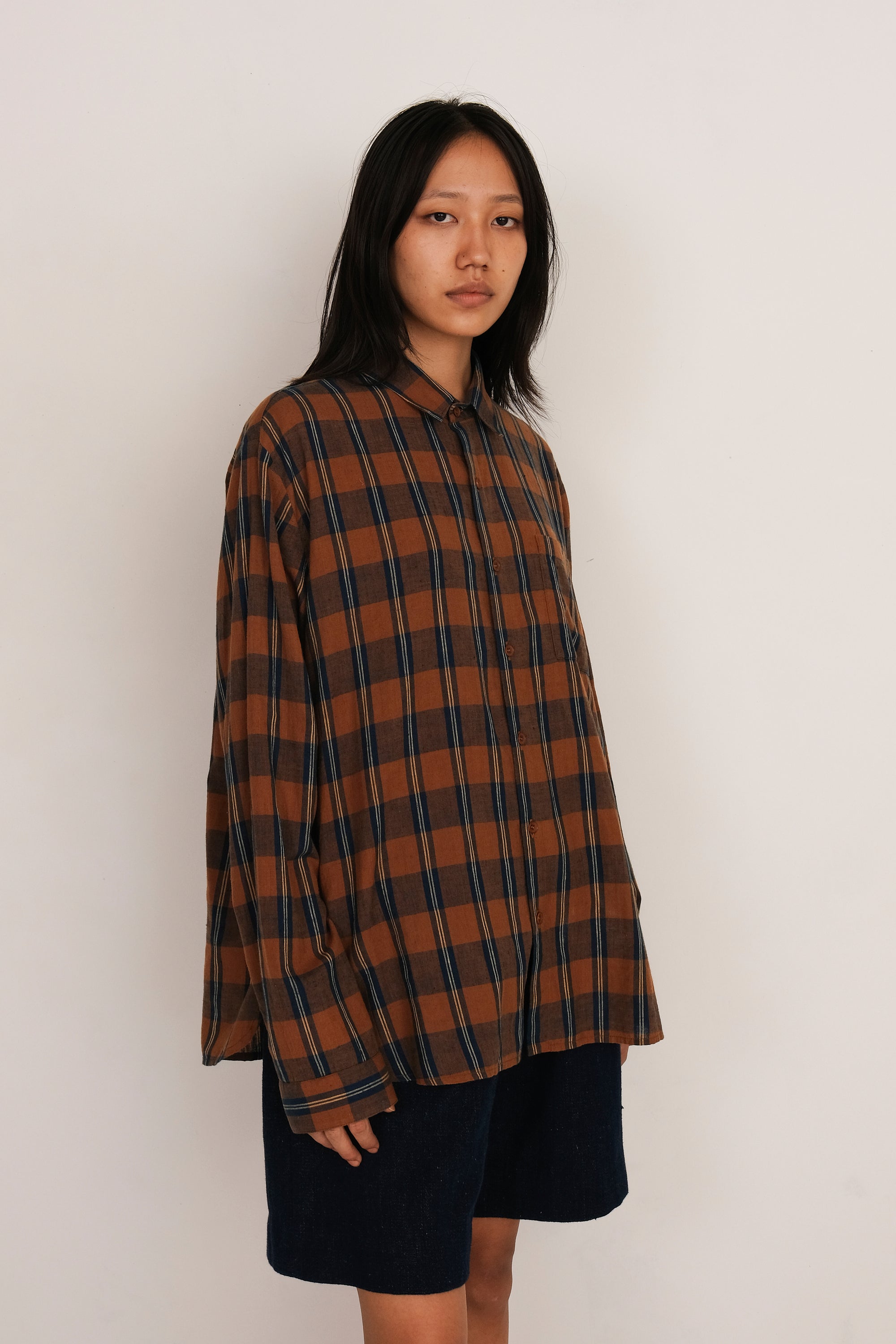 MULTI COLOUR YARN DYED SPREAD COLLAR SHIRT