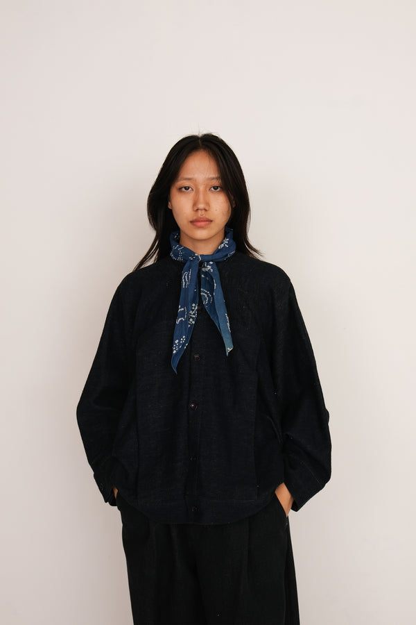 MIDNIGHT HAND-SPUN DENIM JACKET