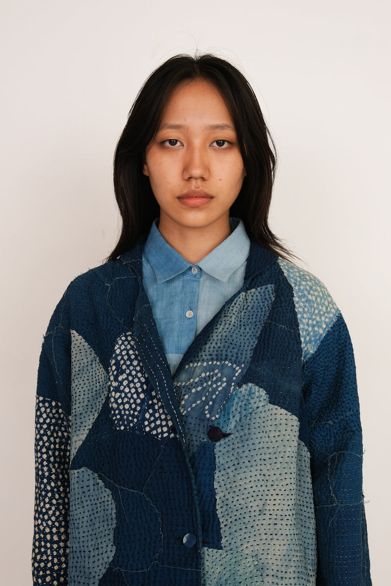 INDIGO PATCHWORK JACKET