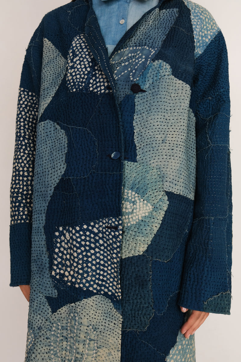 INDIGO PATCHWORK JACKET