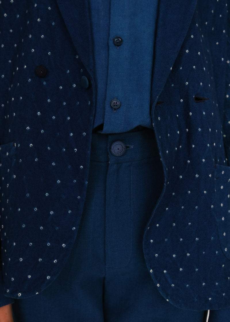 INDIGO CRAFTED ALL-OVER BANDHANI JACKET