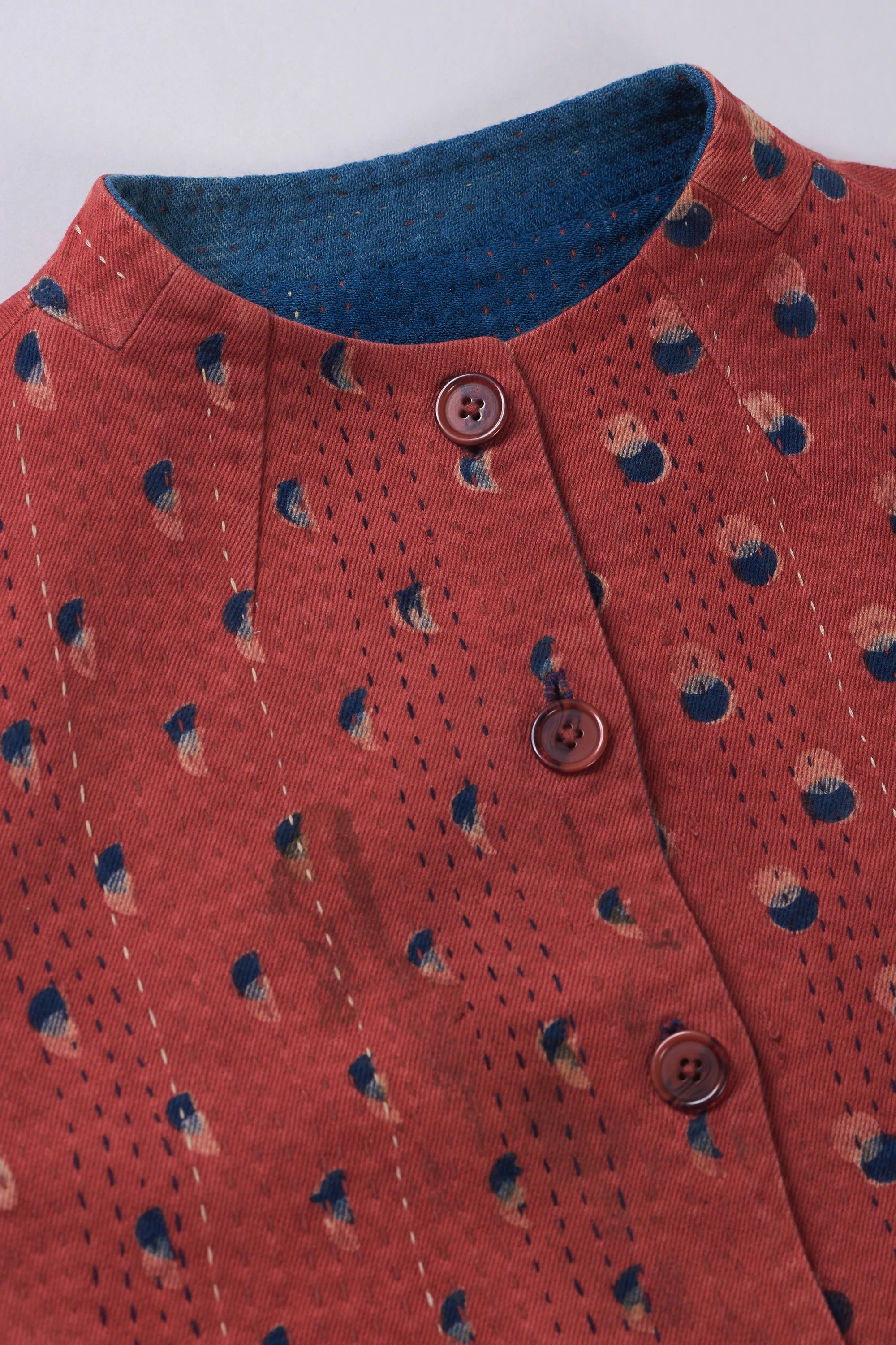 Omega Reverisble Jacket with Block Print