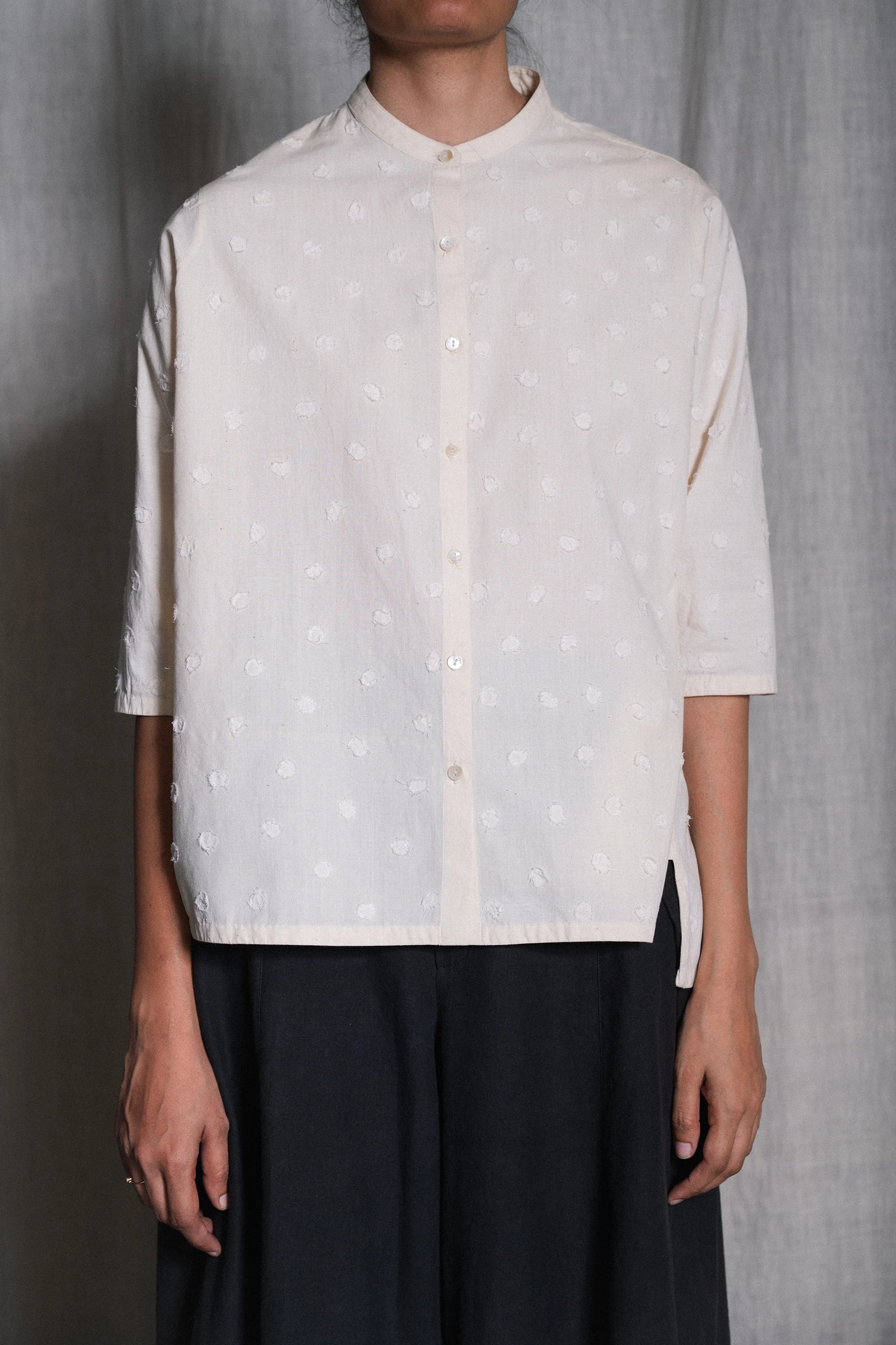 Acca Shirt with Patchwork Polka