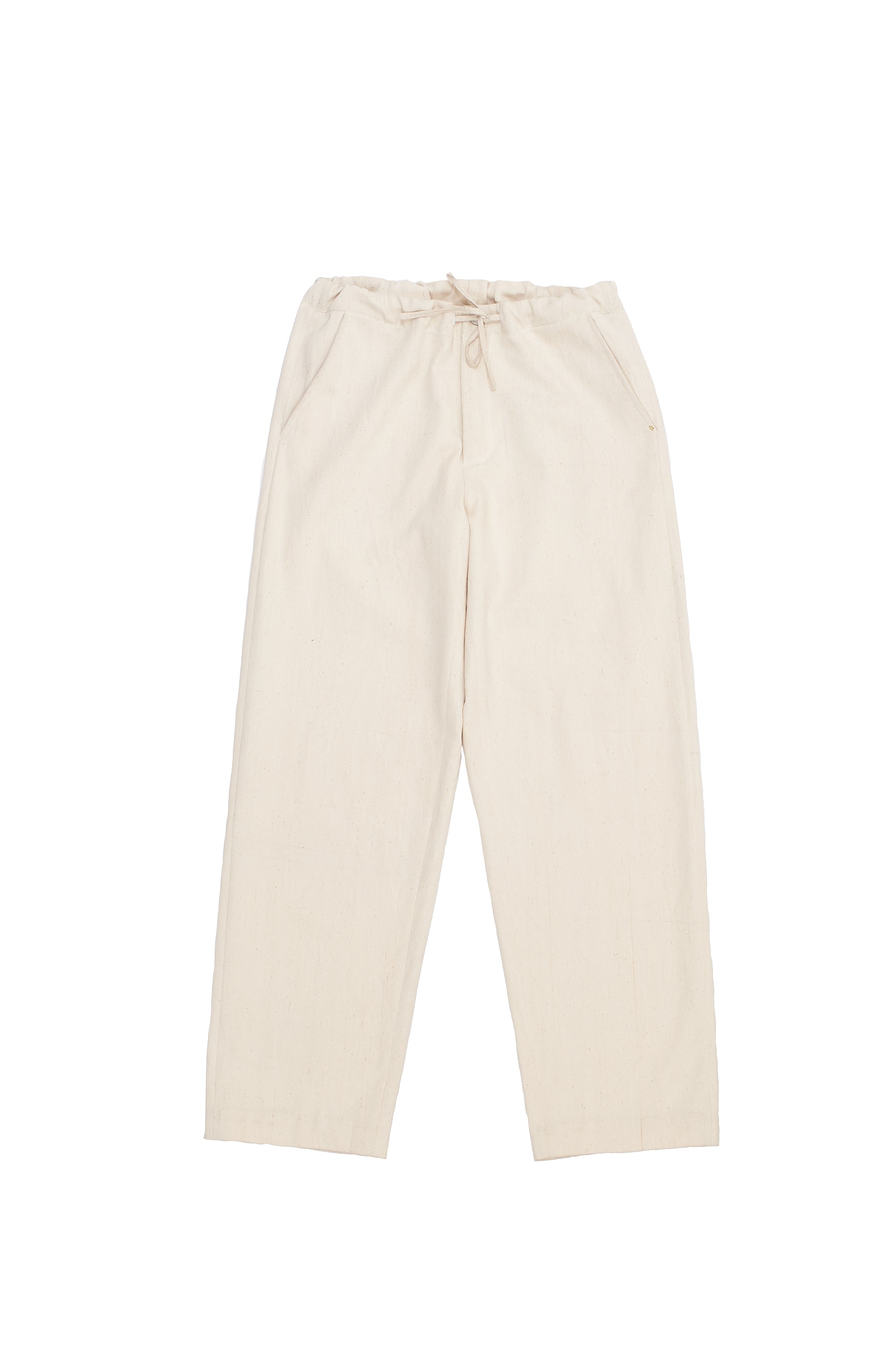 Off White Unisex Drawstring Denim Trousers
