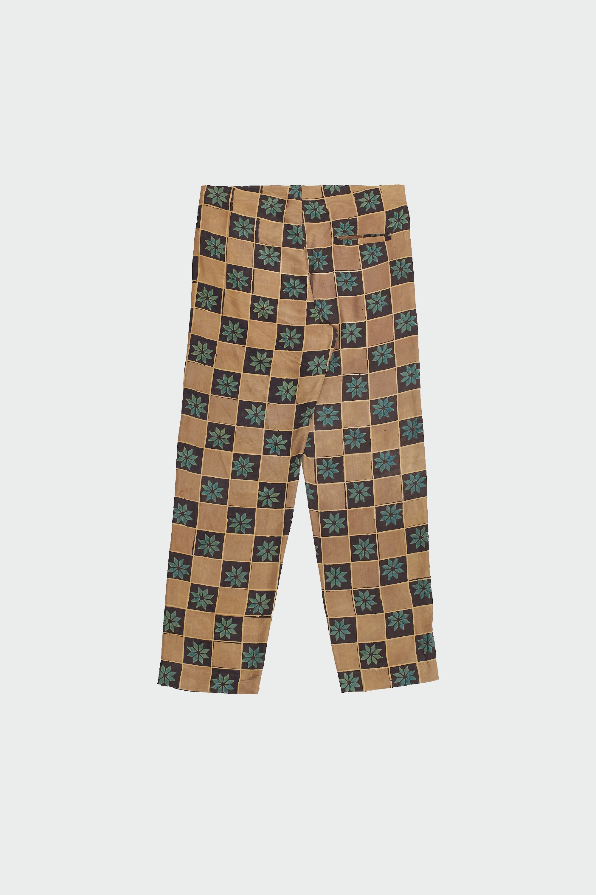 MULTI-COLOUR BLOCK PRINT DRAWSTRING PANT