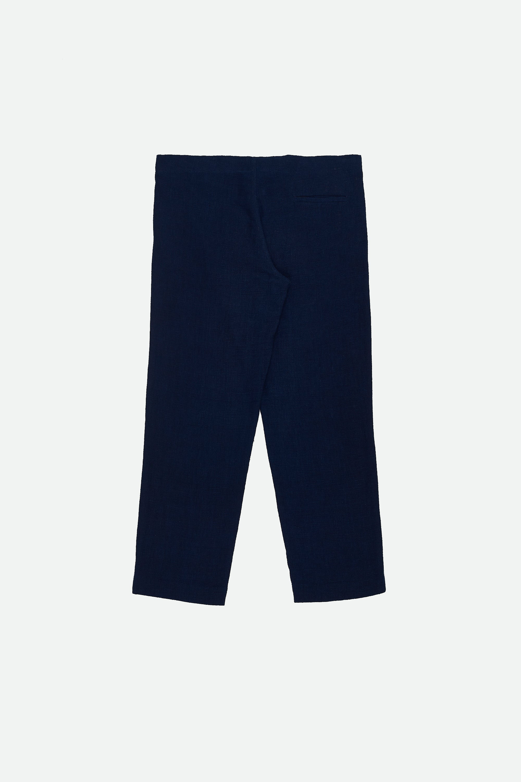NATURAL INDIGO DRAWSTRING COTTON PANT