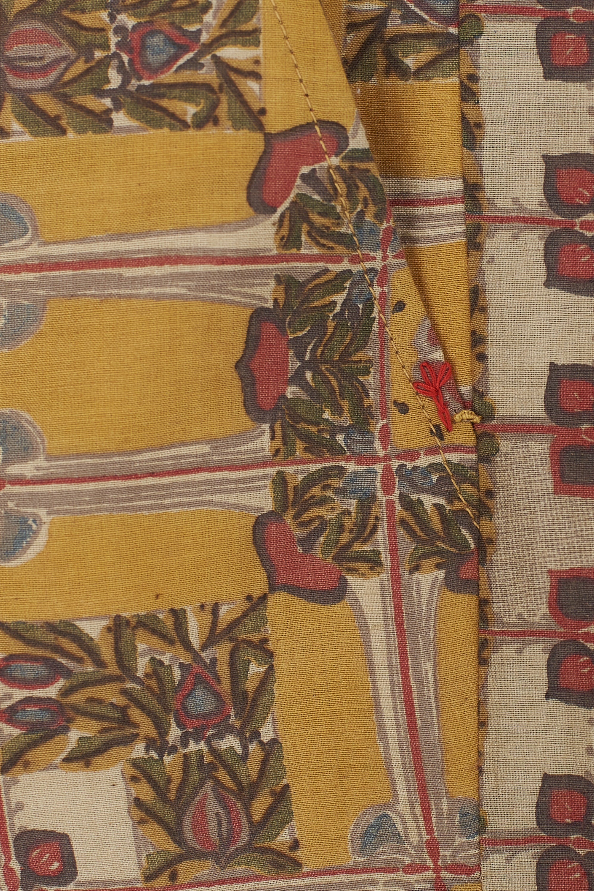 CHETTINAD INSPIRED MULTI-COLOUR SCREEN PRINTED STATEMENT DRAWSTRING PANTS