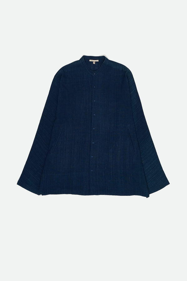 NATURAL INDIGO FINE COTTON UNISEX SHIRT