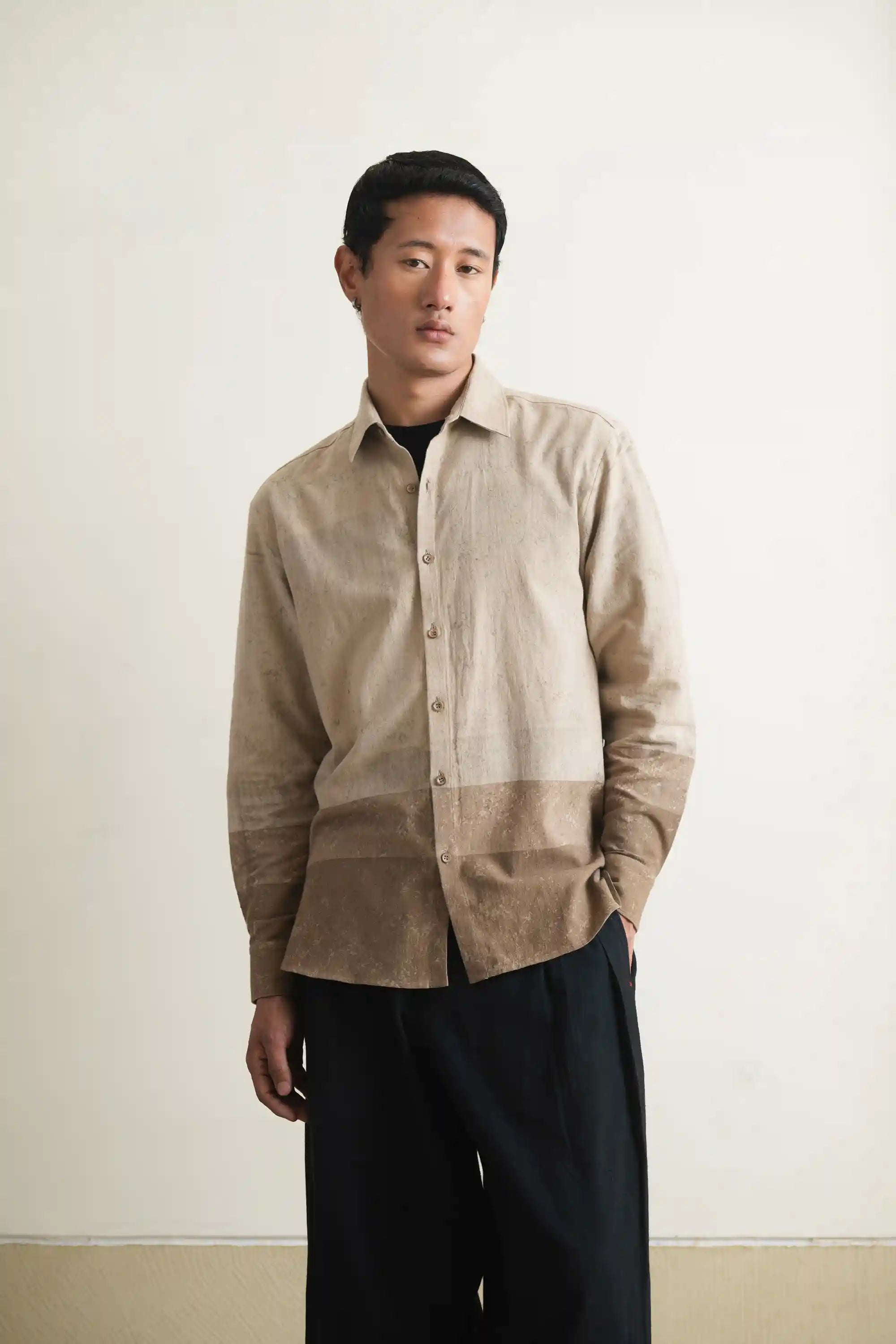 Smoke Brelove Textured Shirt