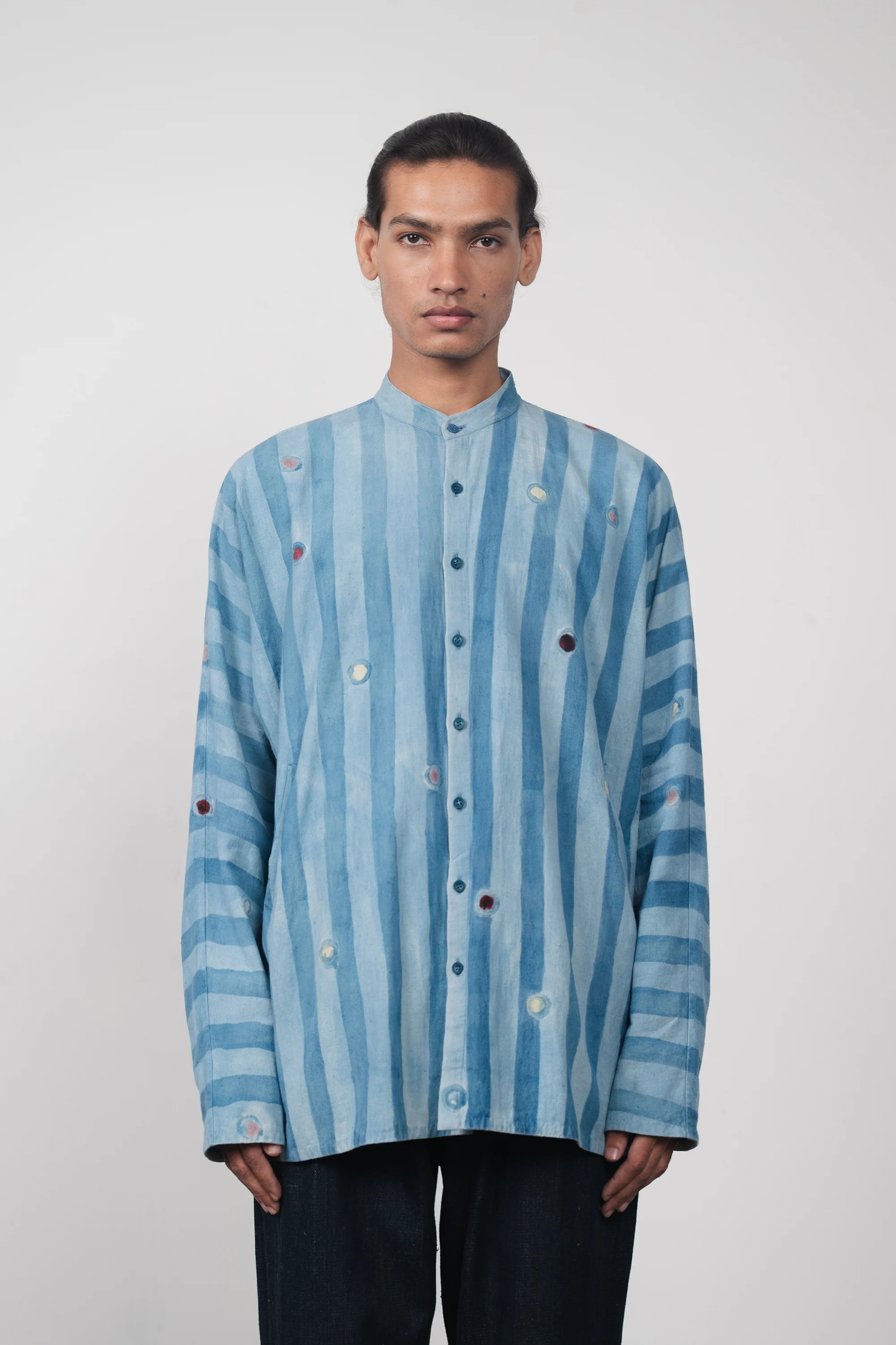 Light Indigo Kimono Sleeve Shirt