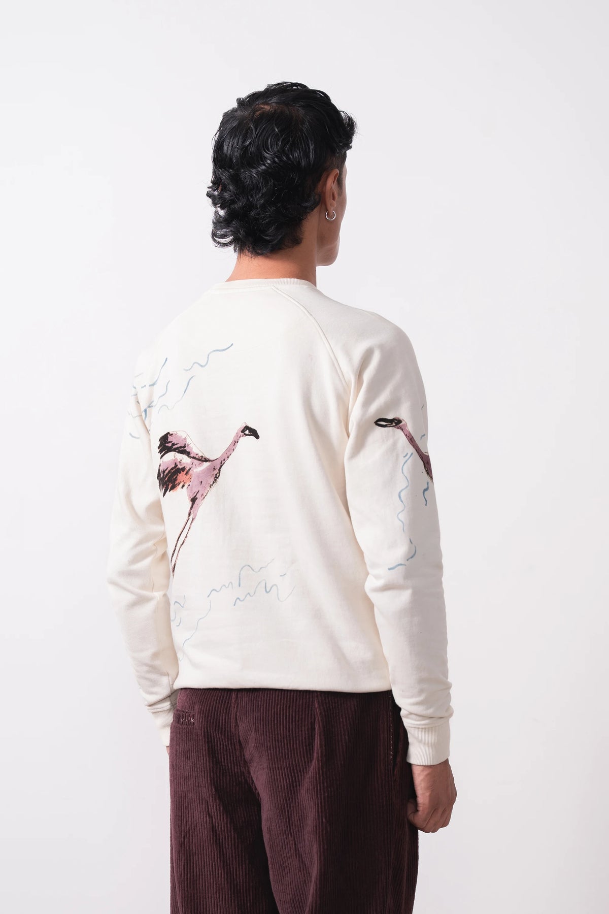 Organic Cotton Sweatshirt in Ecru