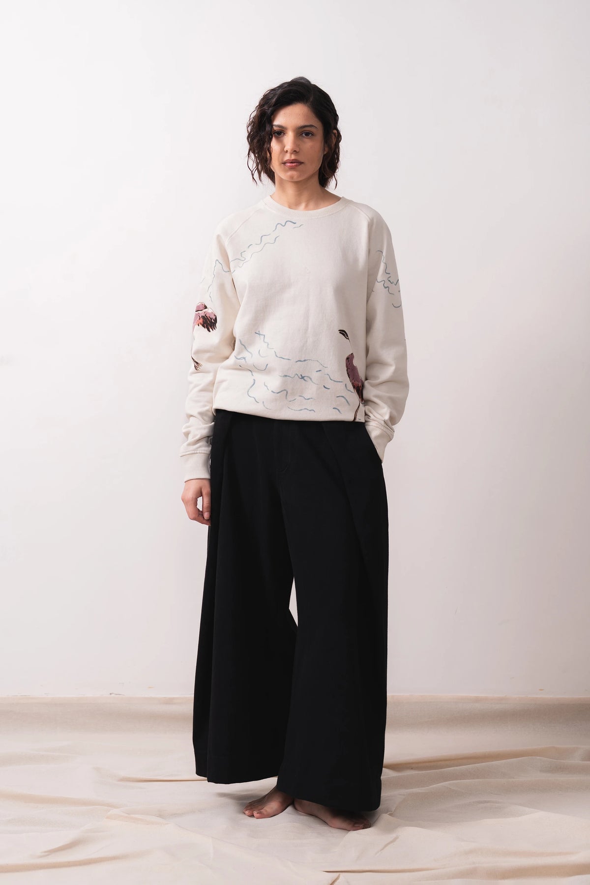 Ecru Organic Cotton Sweatshirt