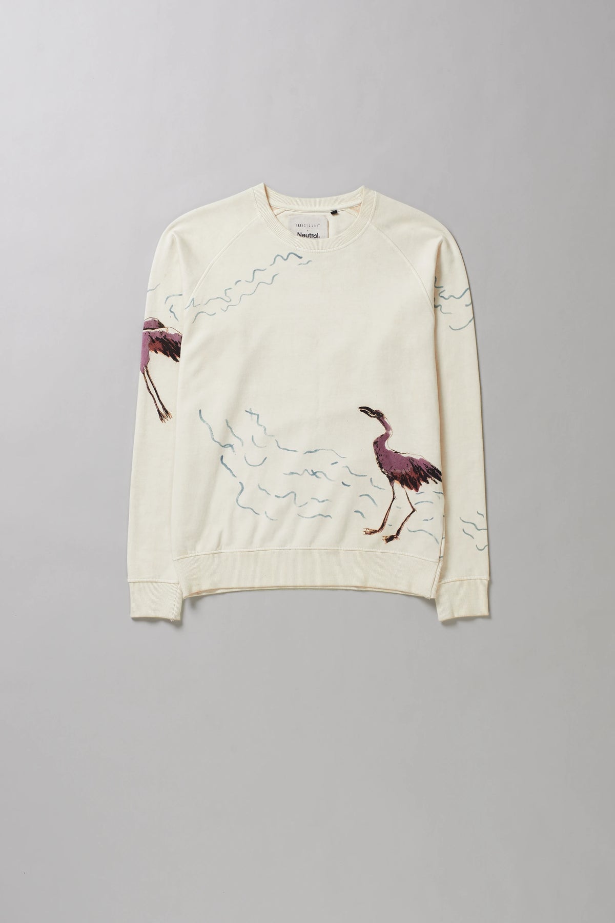 Organic Cotton Sweatshirt in Ecru