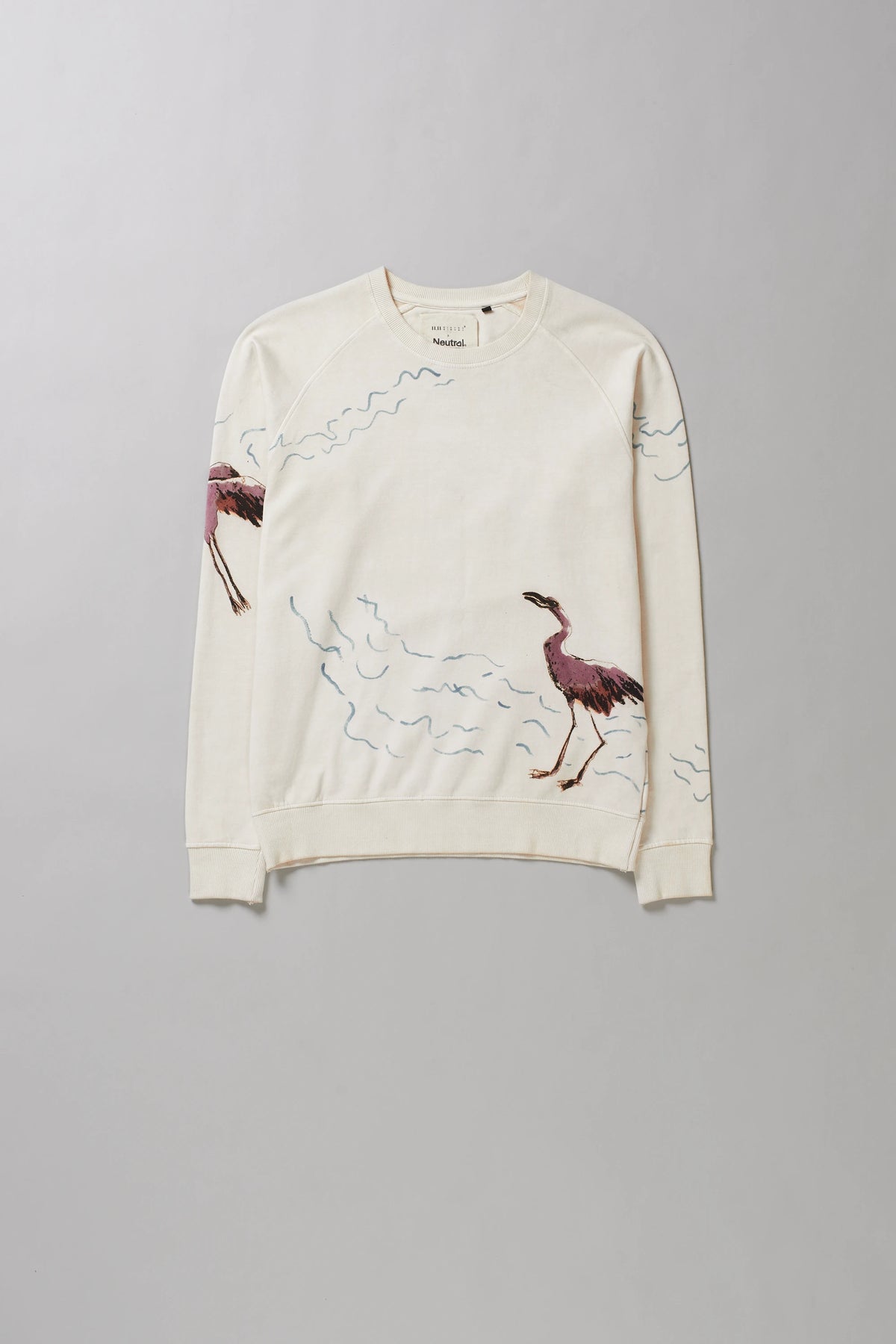 Organic Cotton Sweatshirt in Ecru