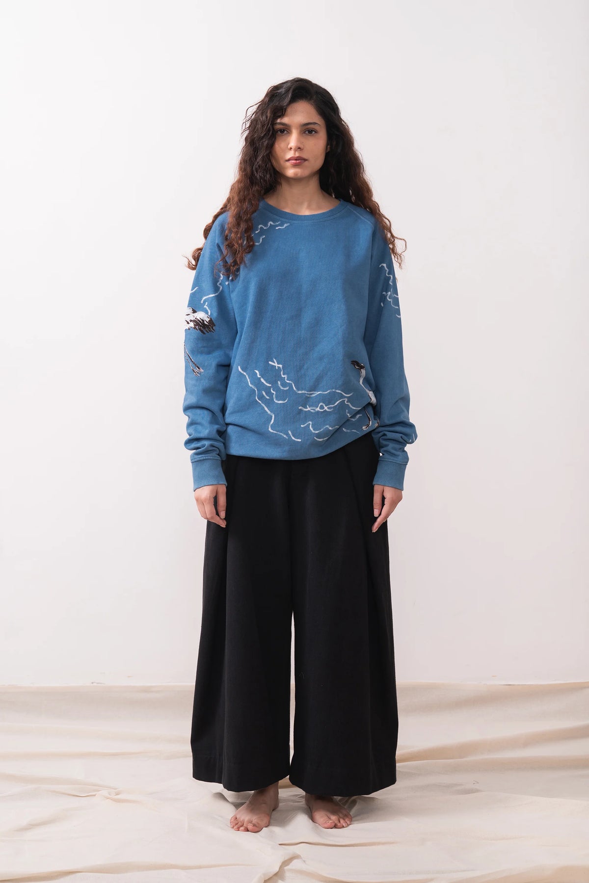 Unisex Handpainted Cotton Sweatshirt