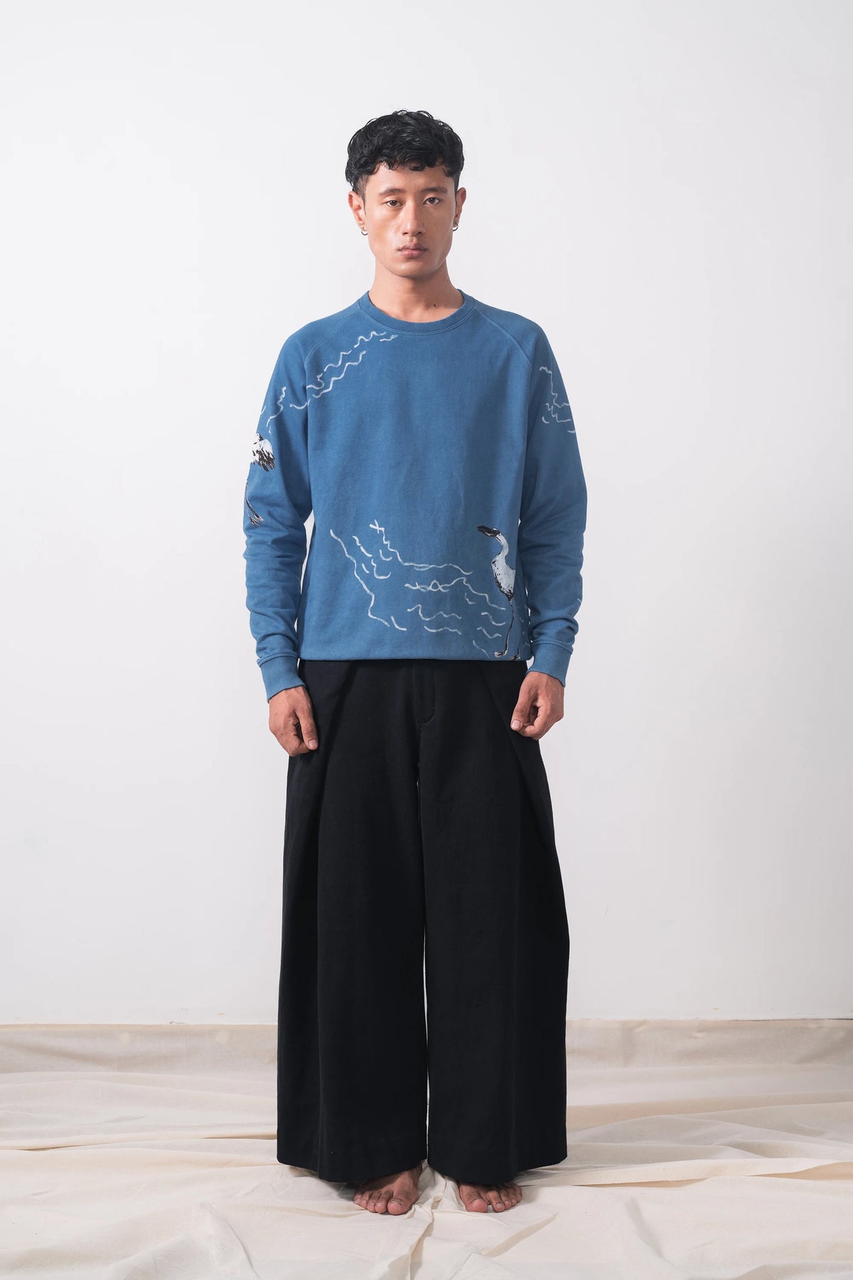 Unisex Cotton Handpainted Sweatshirt
