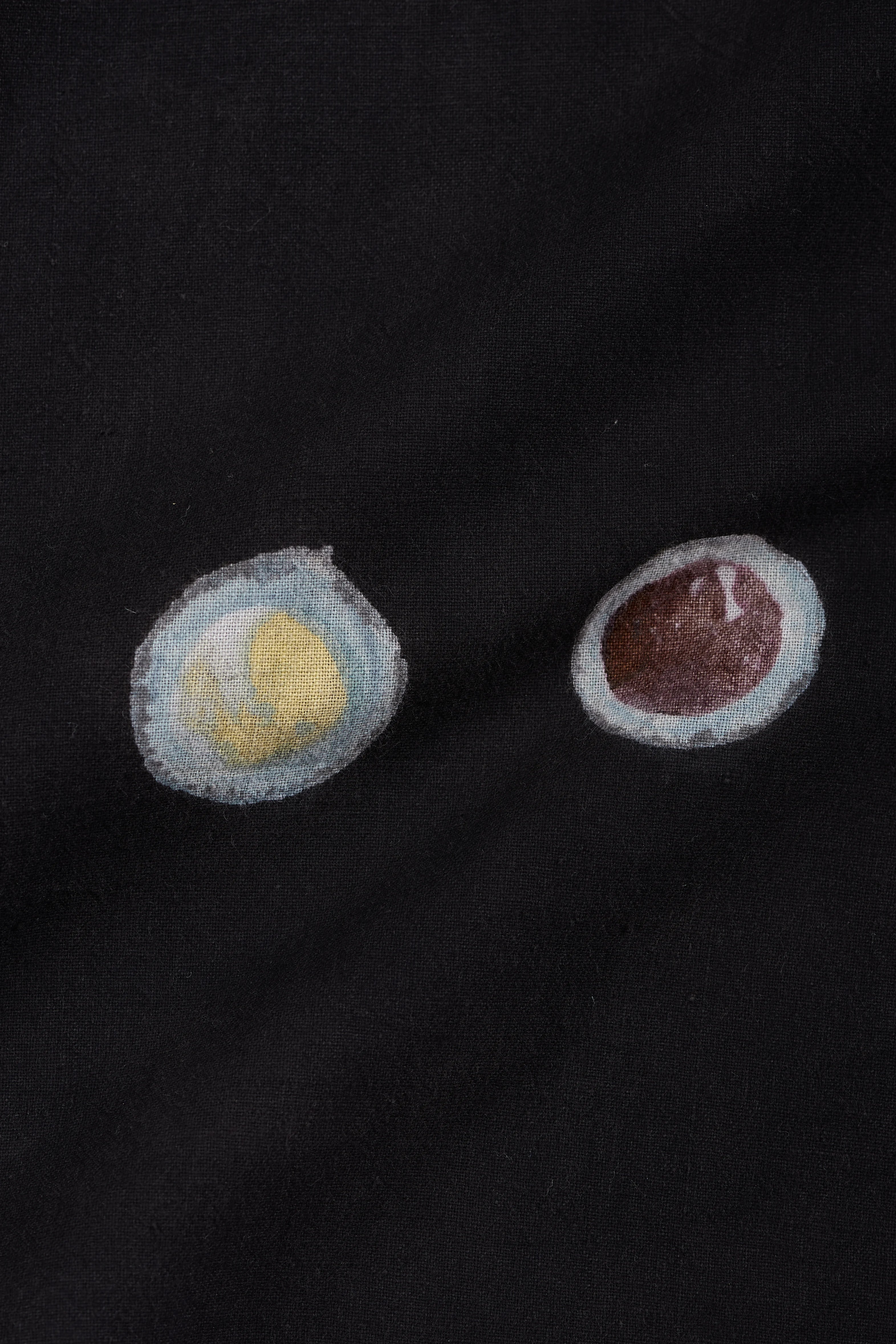 Cotton Shirt with Handpainted Brush Strokes