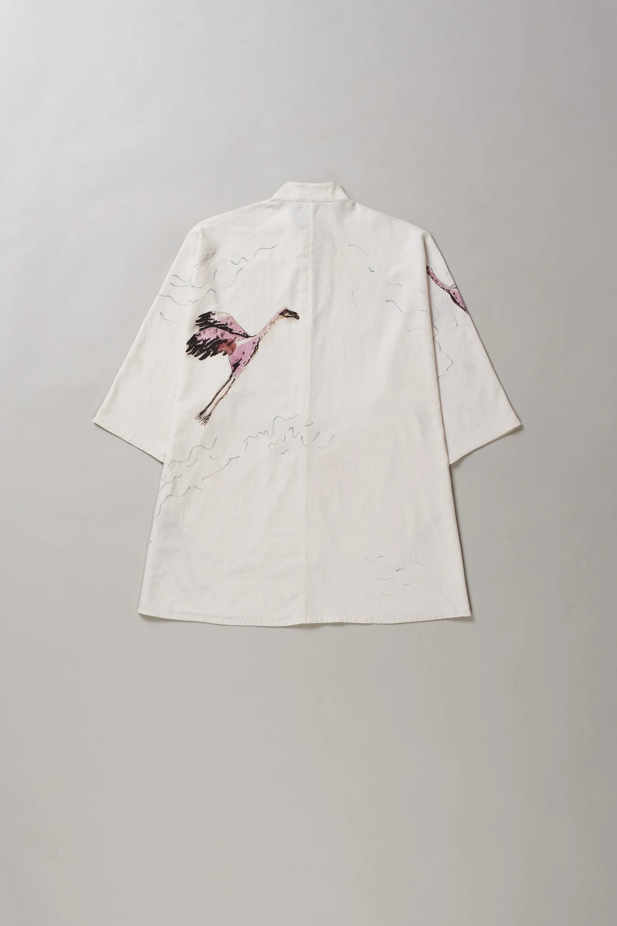 Handpainted Macca Shirt in Ecru