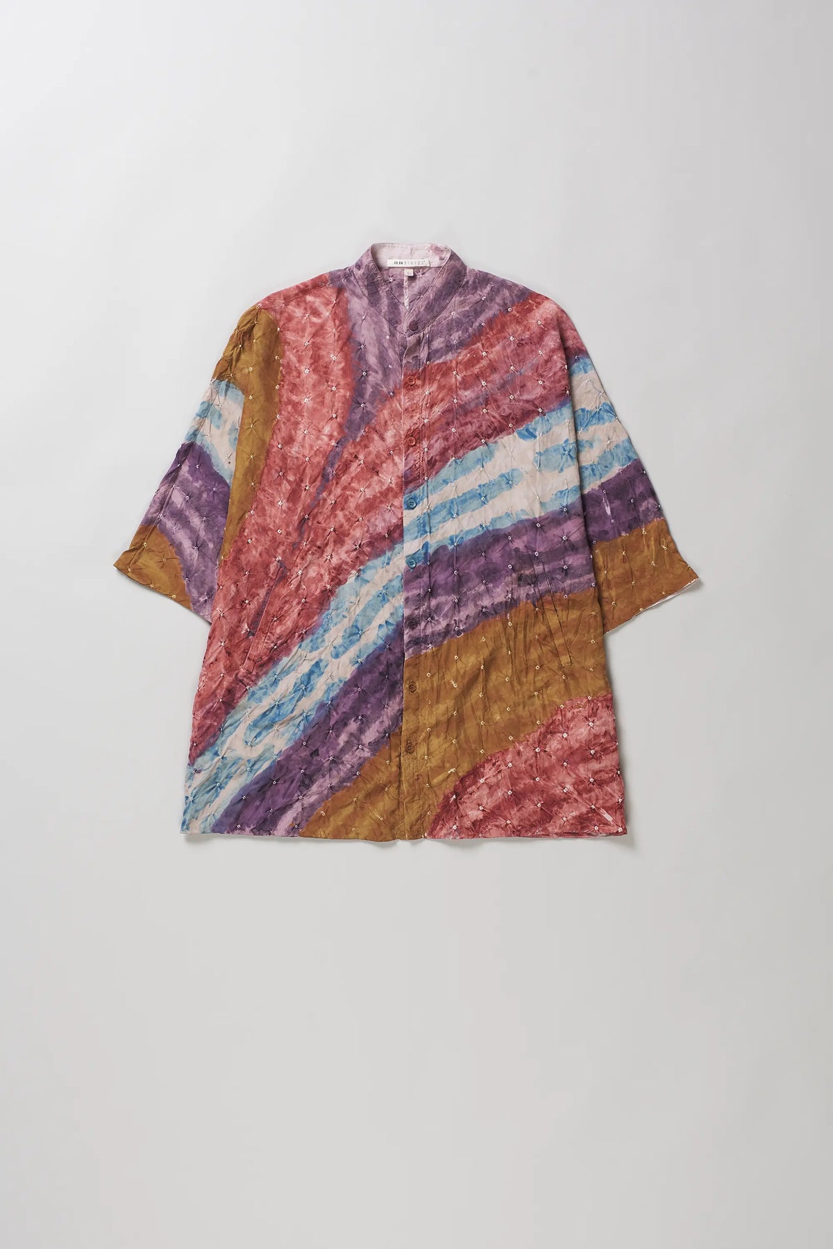 Unisex Shirt in Handpainted Silk