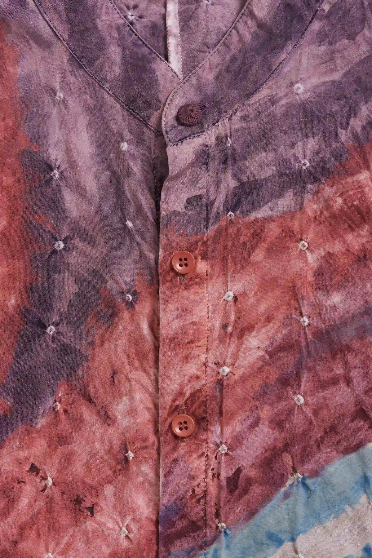 Unisex Shirt in Handpainted Silk