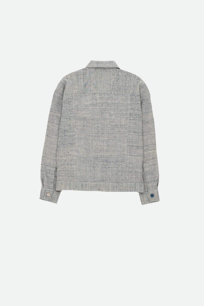 INDIGO CHAMBRAY ORGANIC COTTON TRUCKER JACKET