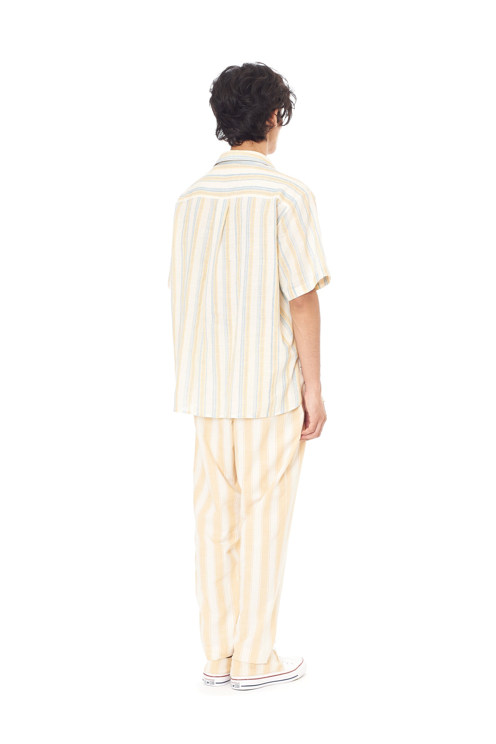 MULTI-COLOUR YARN DYED WEFT STRIPES SUMMER SHIRT