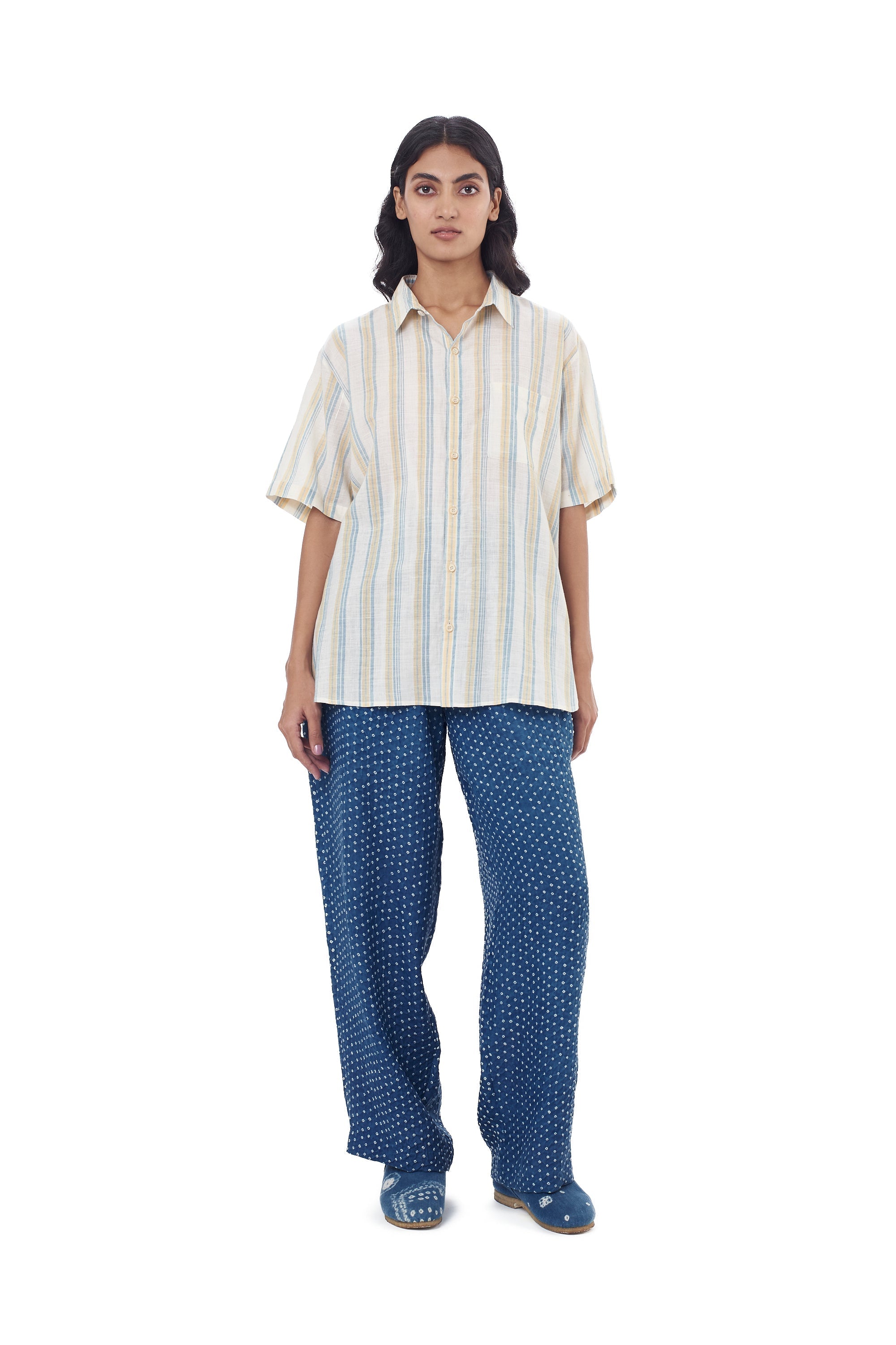MULTI-COLOUR STRIPES SUMMER SHIRT
