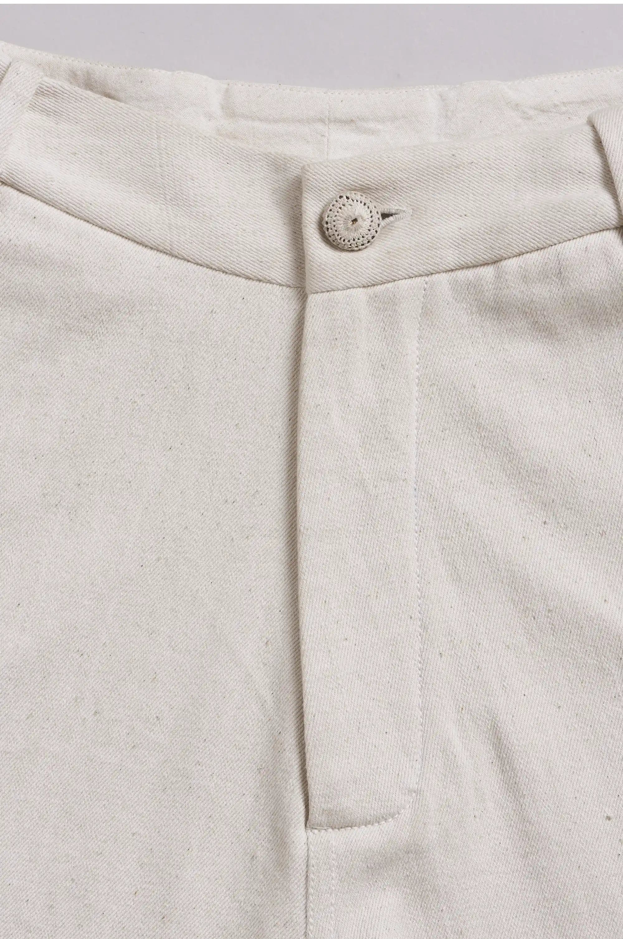 Fabric close-up with button