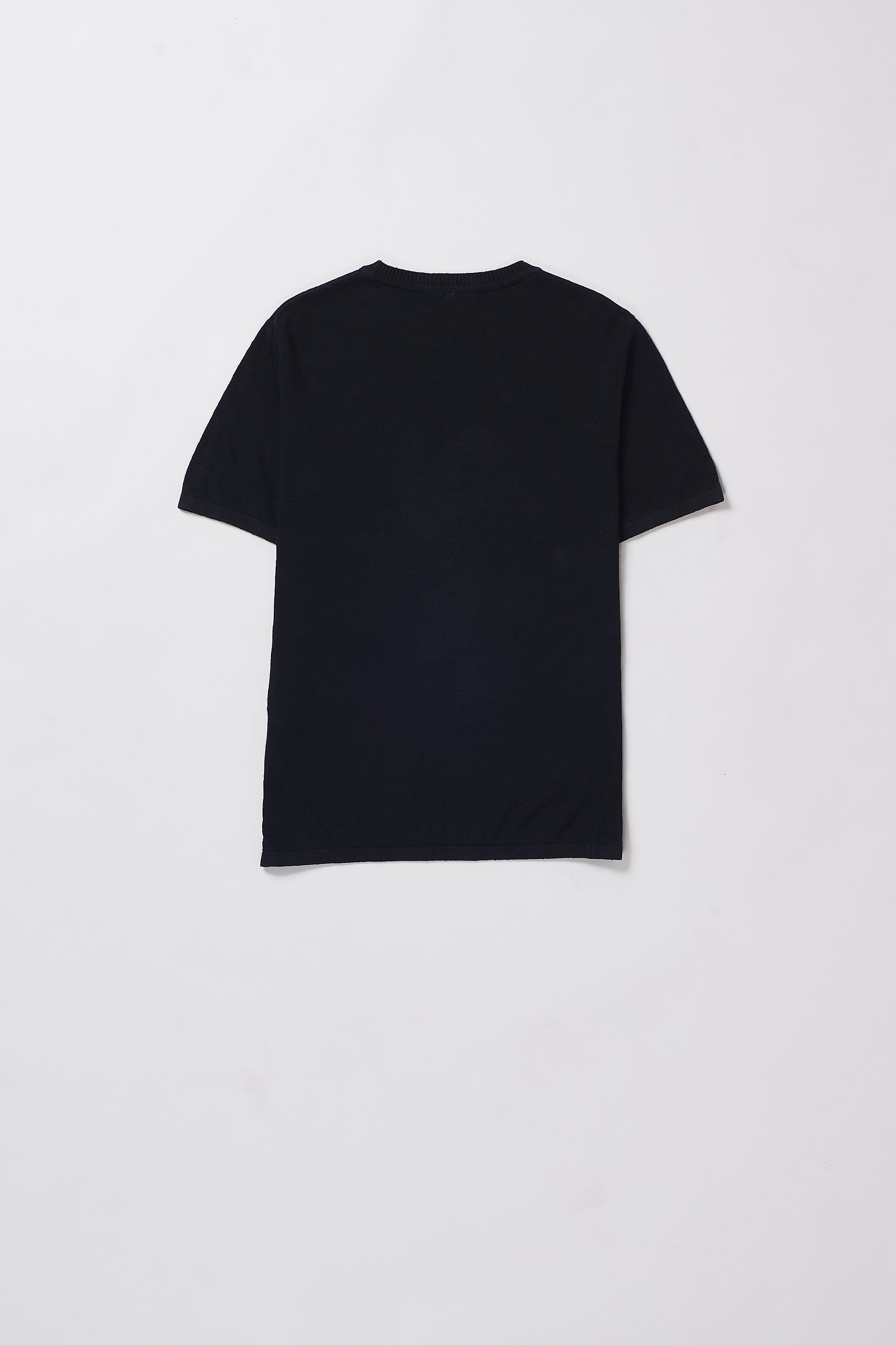 BLACK SOLID ORGANIC HEIRLOOM COTTON T-SHIRT