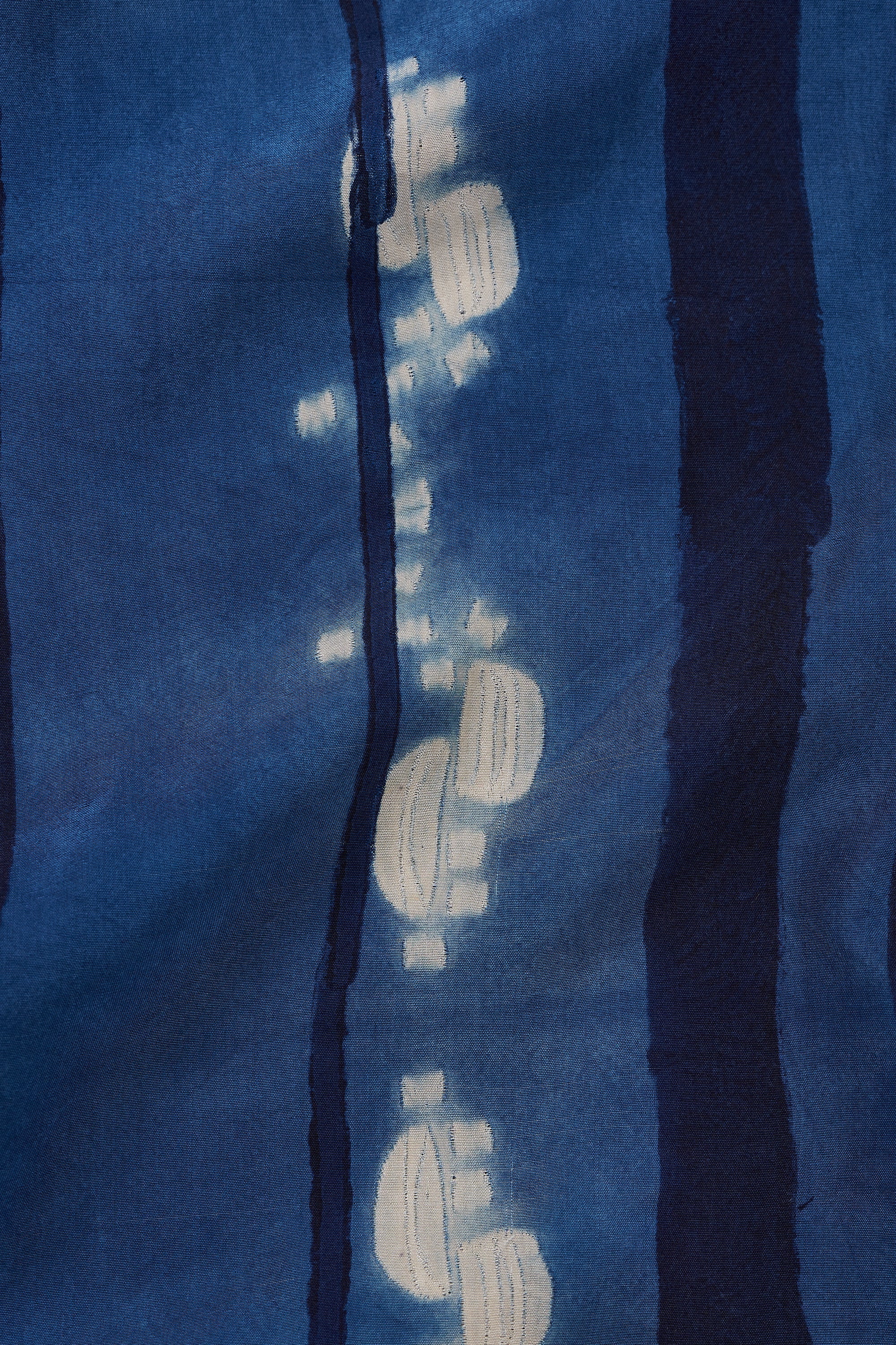 MEDIUM INDIGO SILK SHIBORI UNISEX PANTS