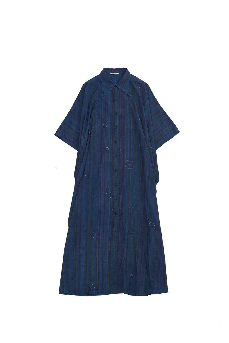 INDIGO STATEMENT BANDHANI KAFTAN DRESS
