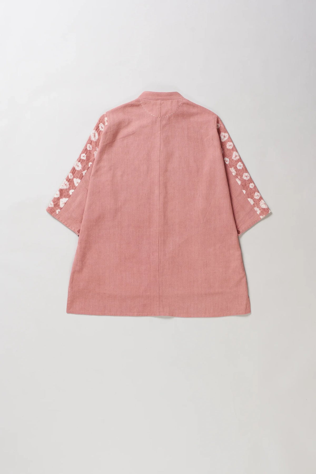 Relaxed Shibori Shirt in Chalk Pink