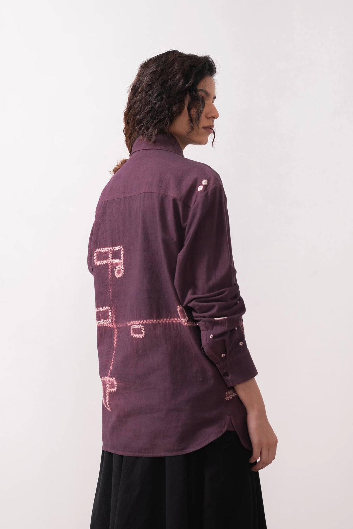 Relaxed Fit Shirt in Purple Red