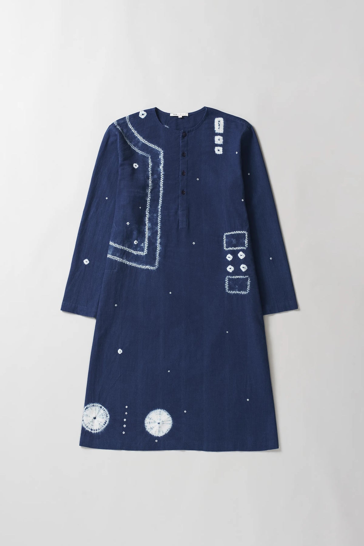 Indigo Medium Shibori Kurta