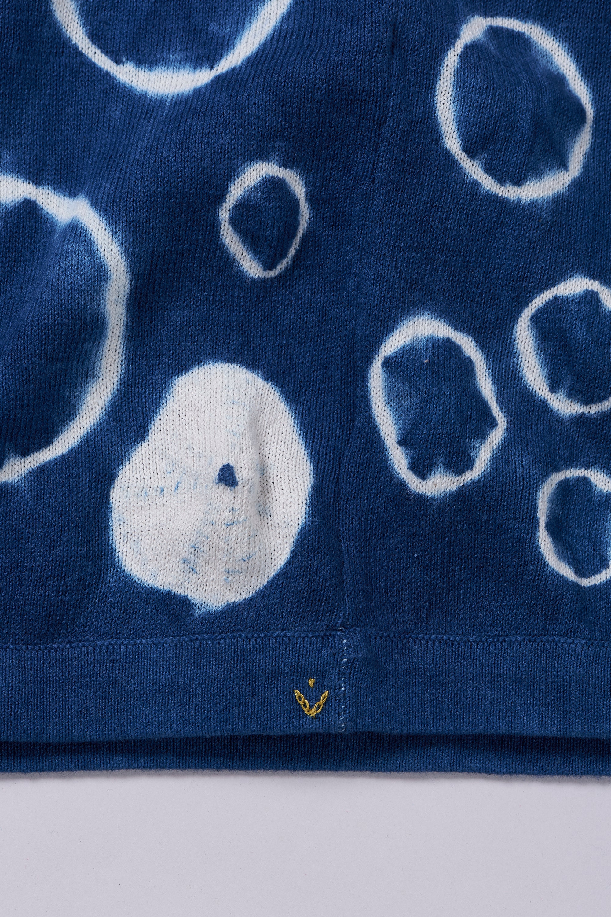 SHIBORI RELAXED FIT T-SHIRT IN MEDIUM INDIGO