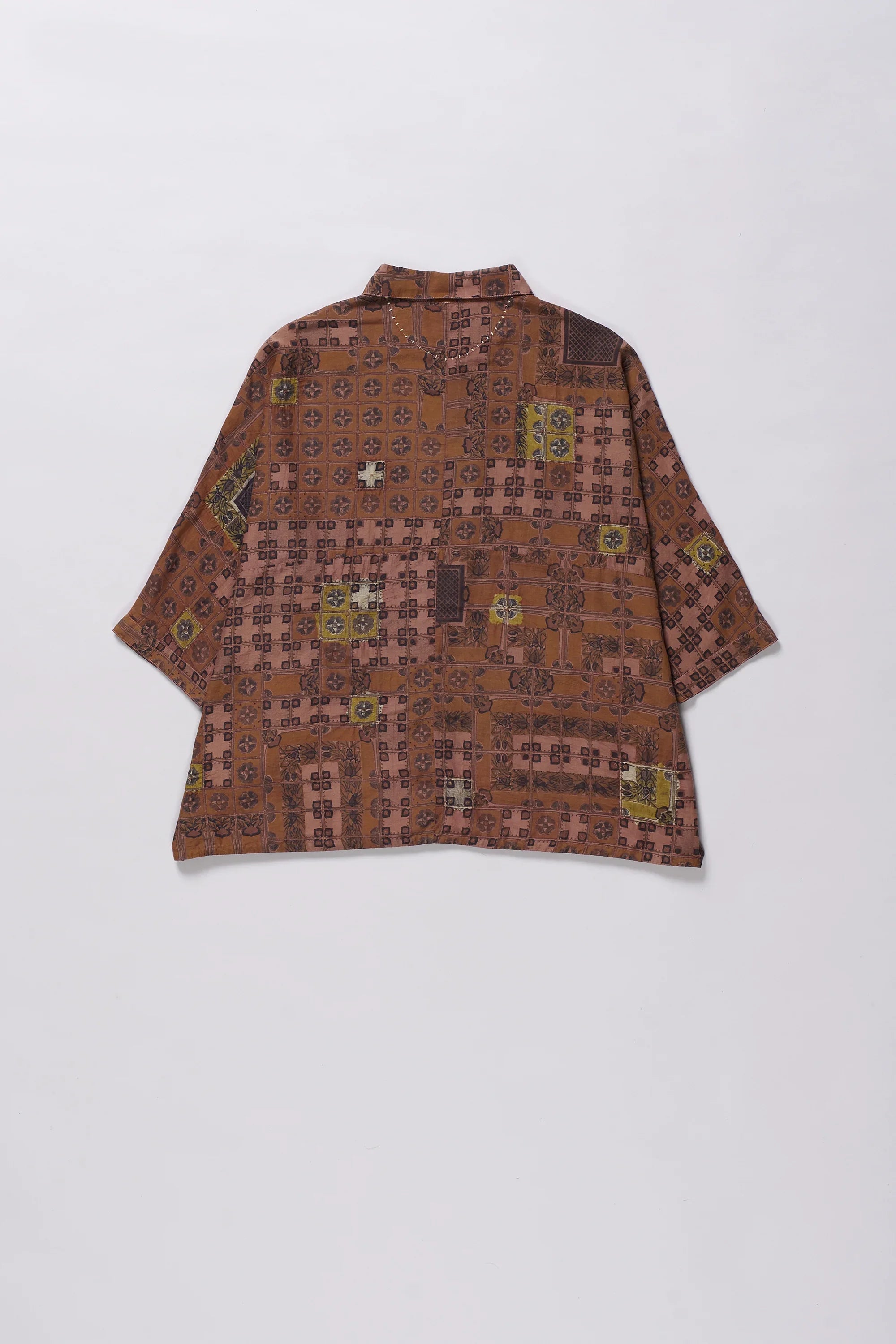 Chettinad Inspired Shirt in French Rose