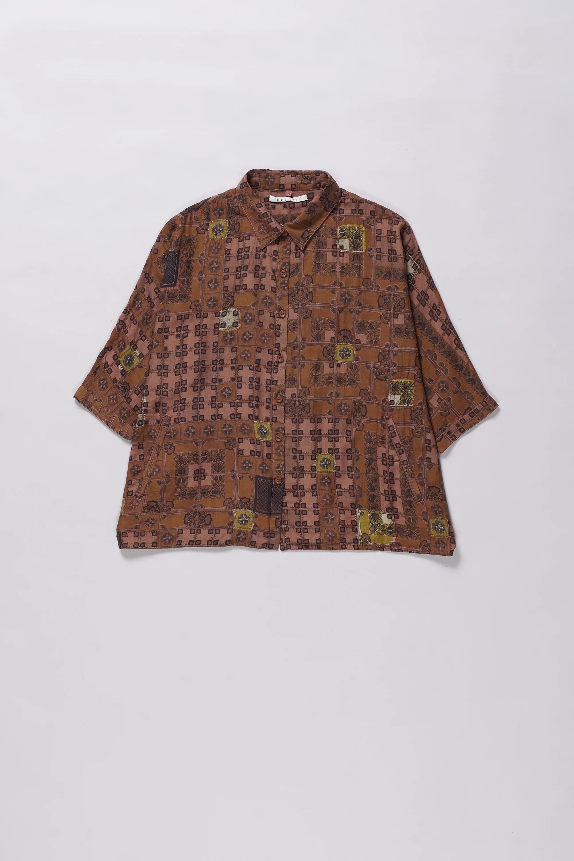 Chettinad Inspired Shirt in French Rose