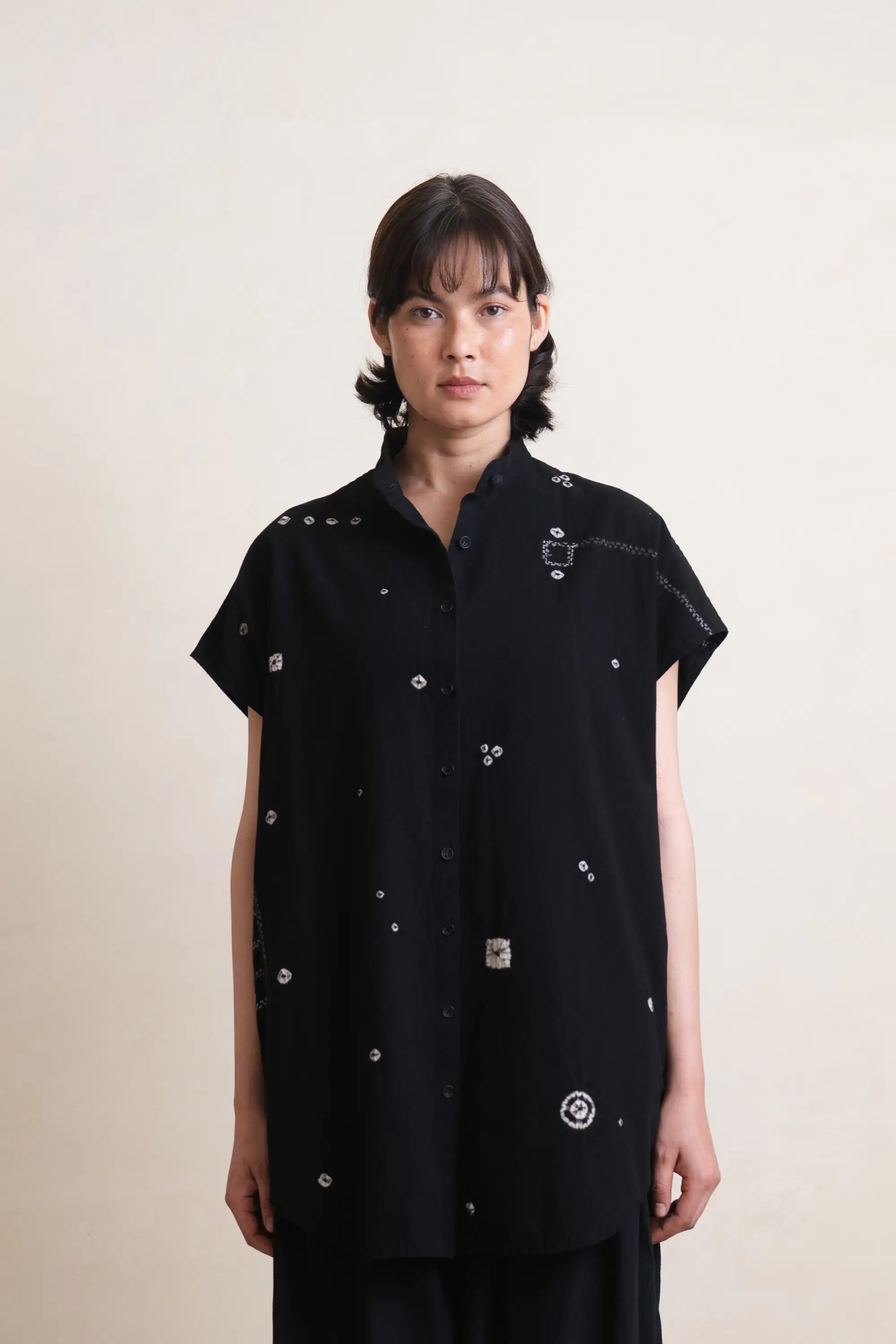 Stryna Black Relaxed Shirt