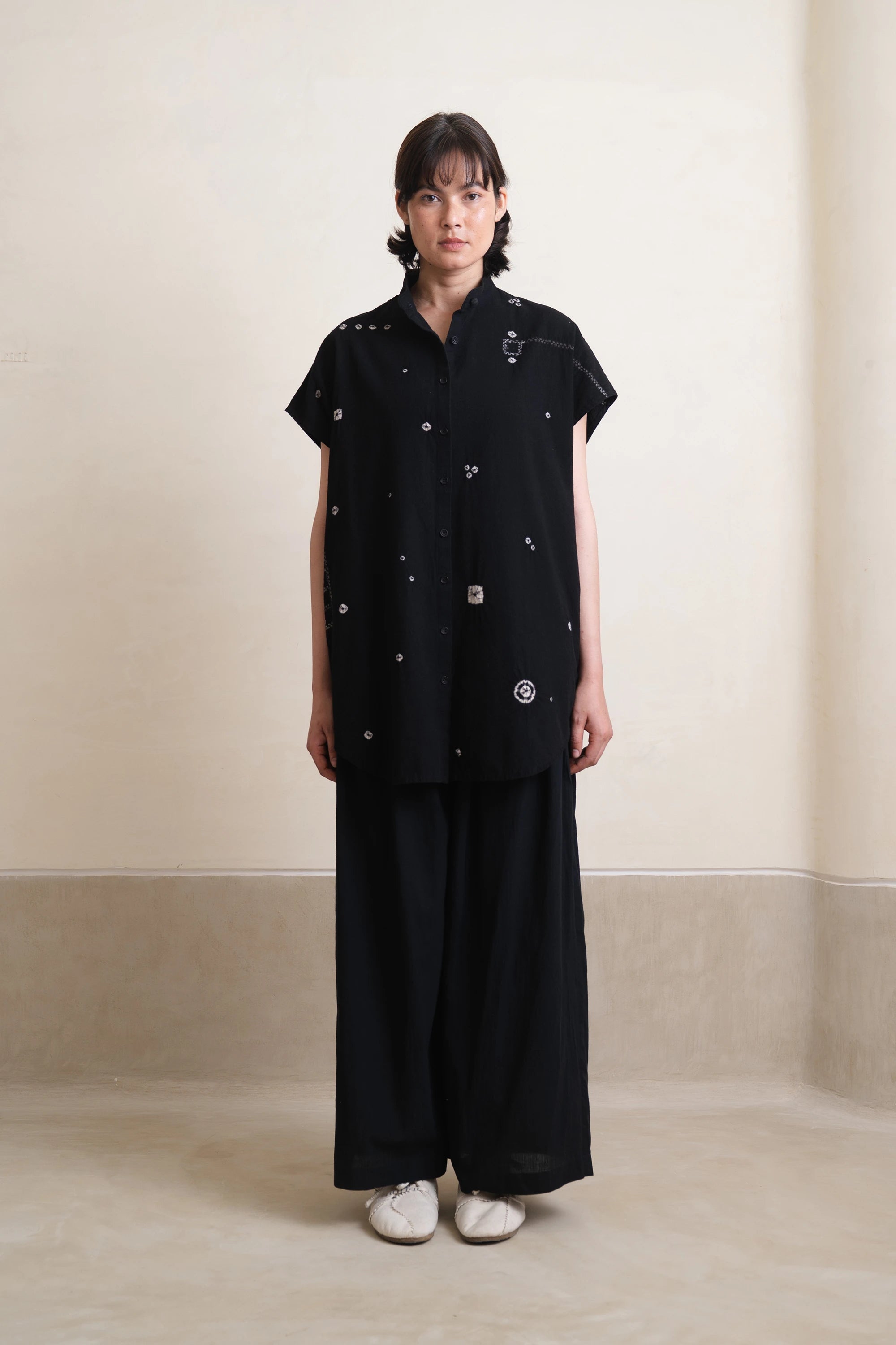 Stryna Black Relaxed Shirt